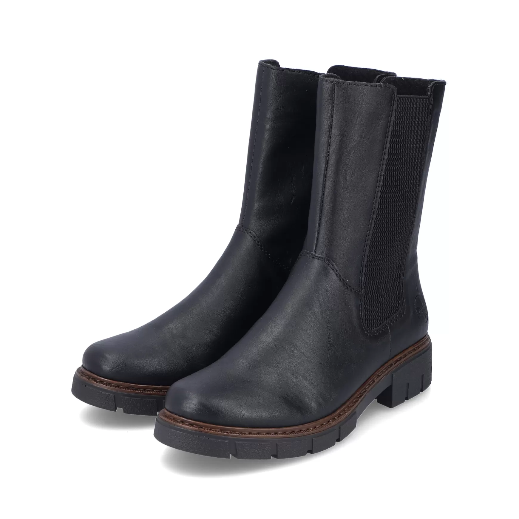 Women'S Chelsea Boots Jet Black-Rieker Best