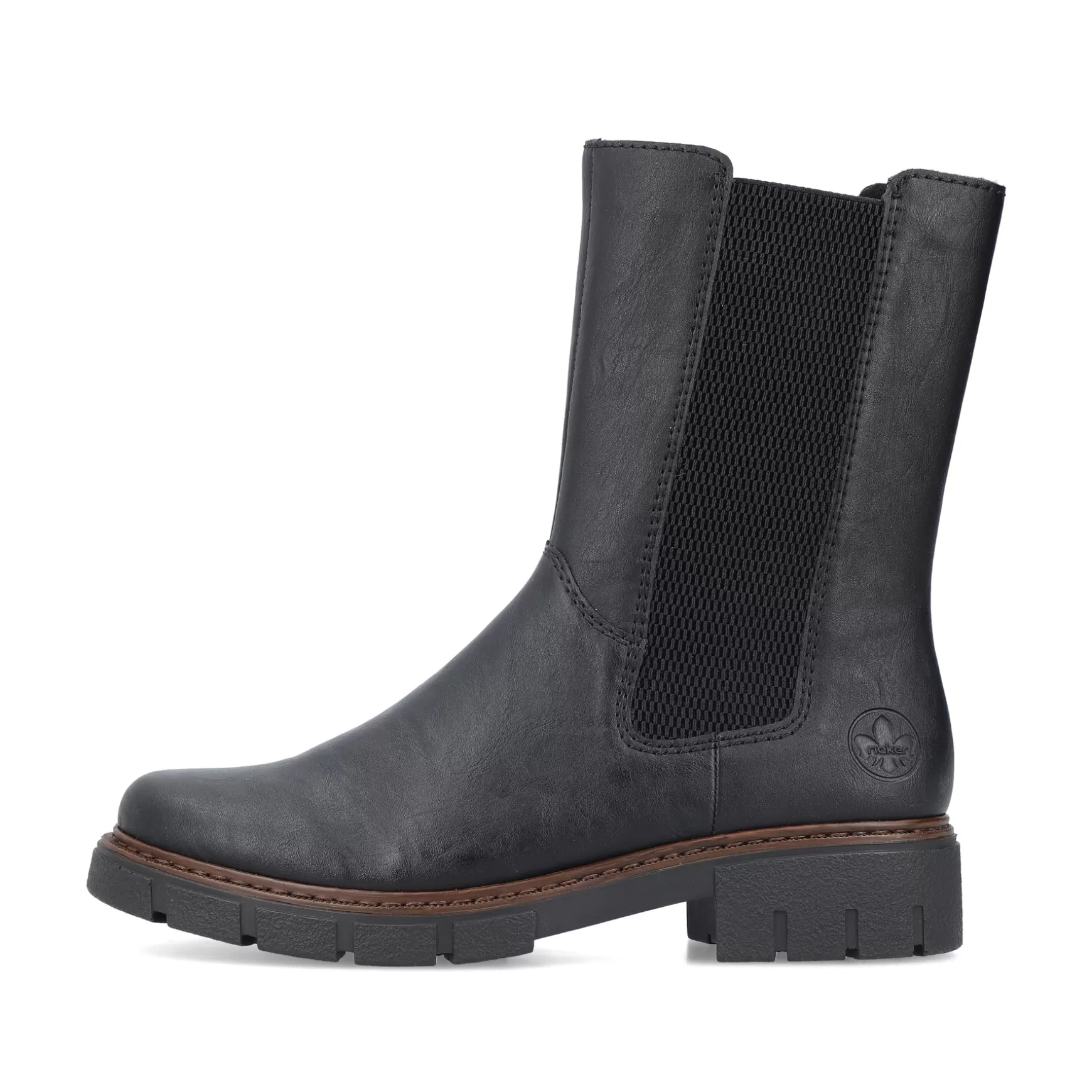 Women'S Chelsea Boots Jet Black-Rieker Best