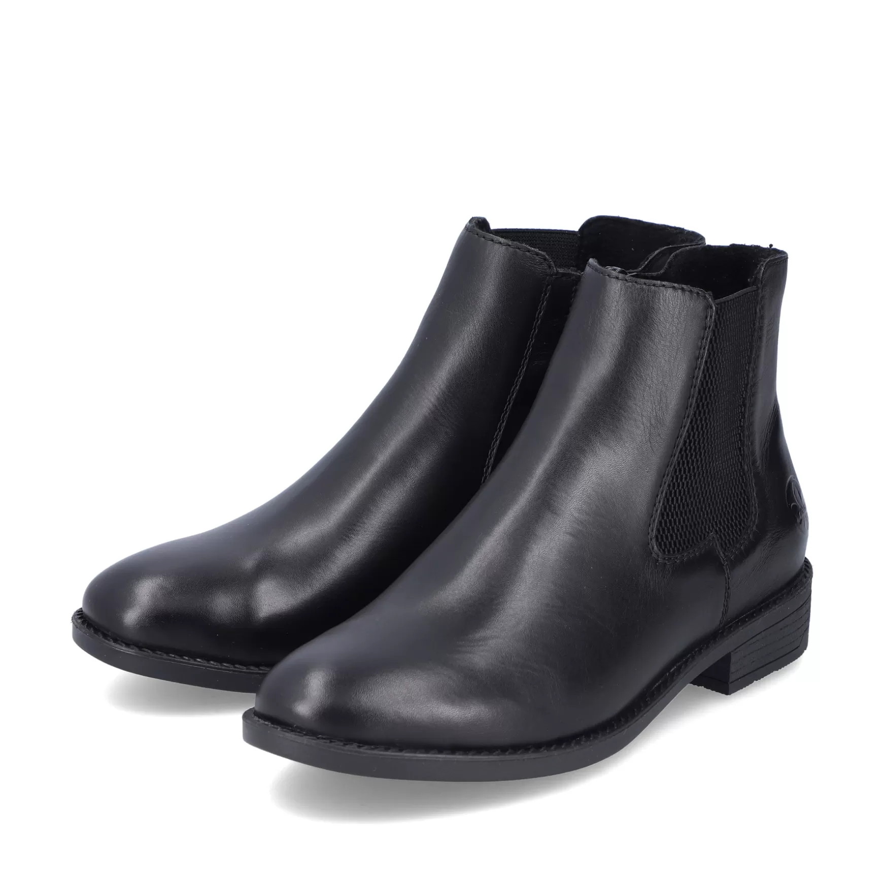 Women'S Chelsea Boots Jet Black-Rieker Flash Sale