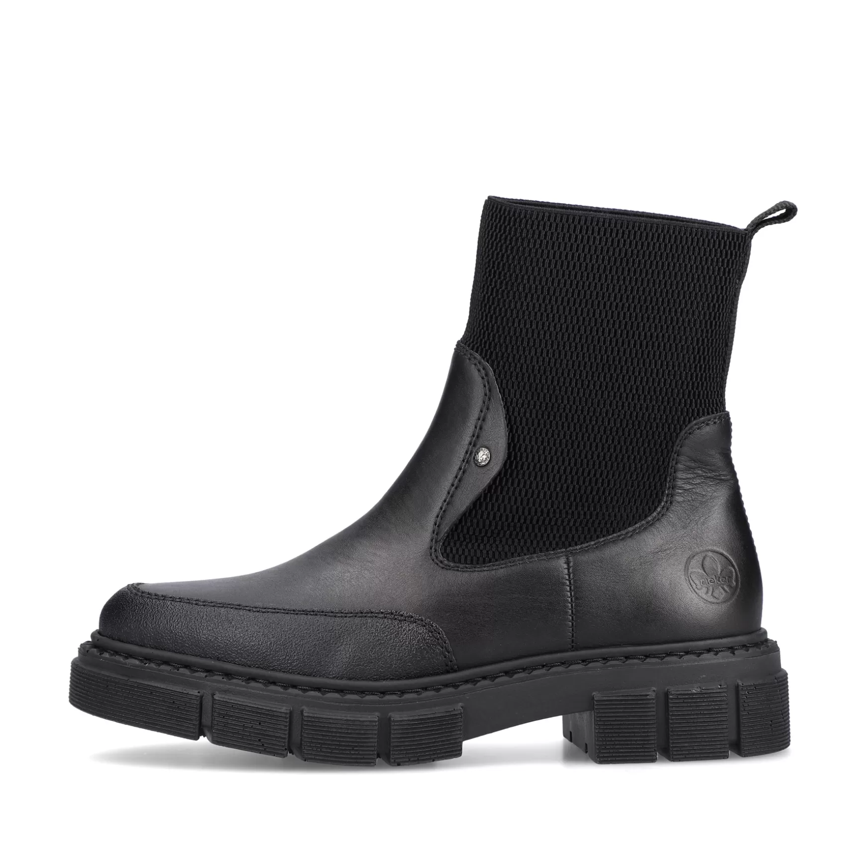 Women'S Chelsea Boots Jet Black-Rieker Fashion