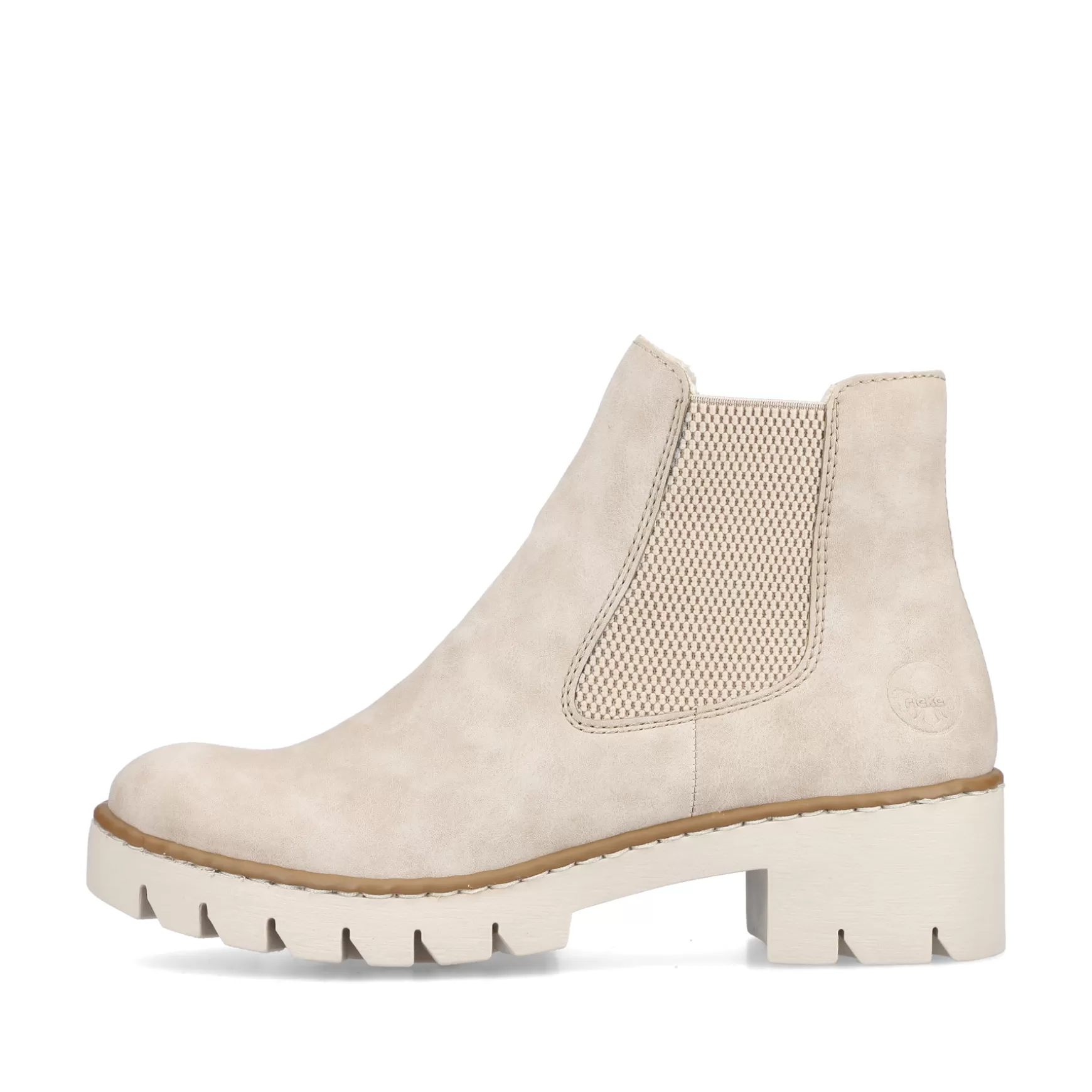 Women'S Chelsea Boots Sand Beige-Rieker New