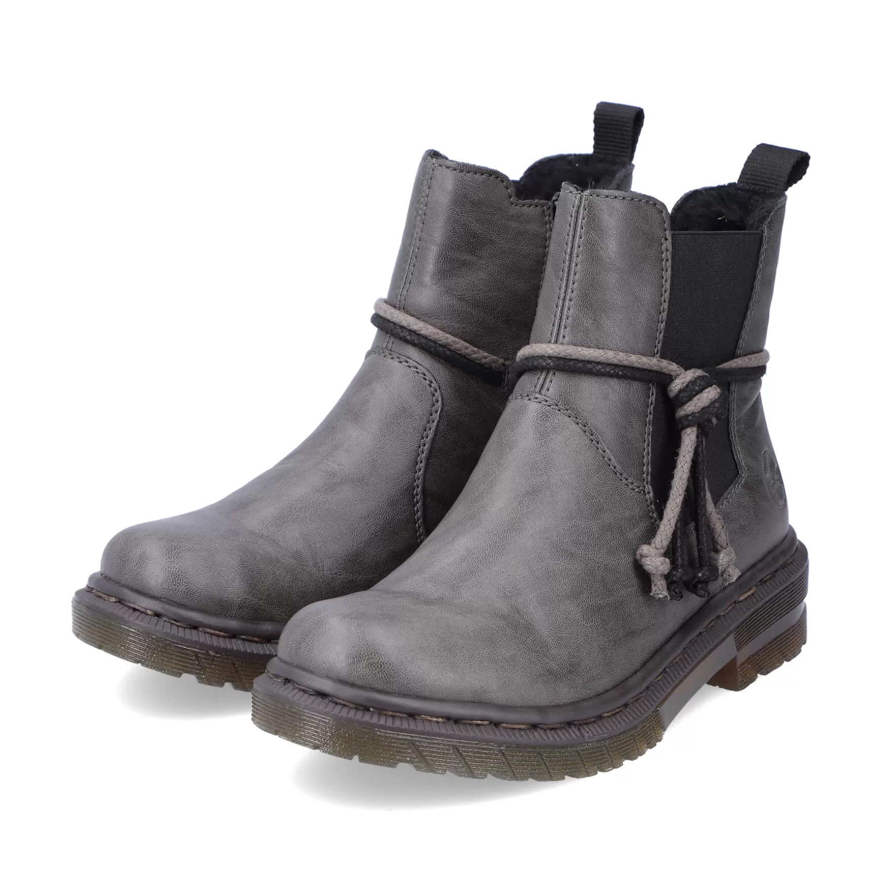 Women'S Chelsea Boots Silver Gray-Rieker Flash Sale