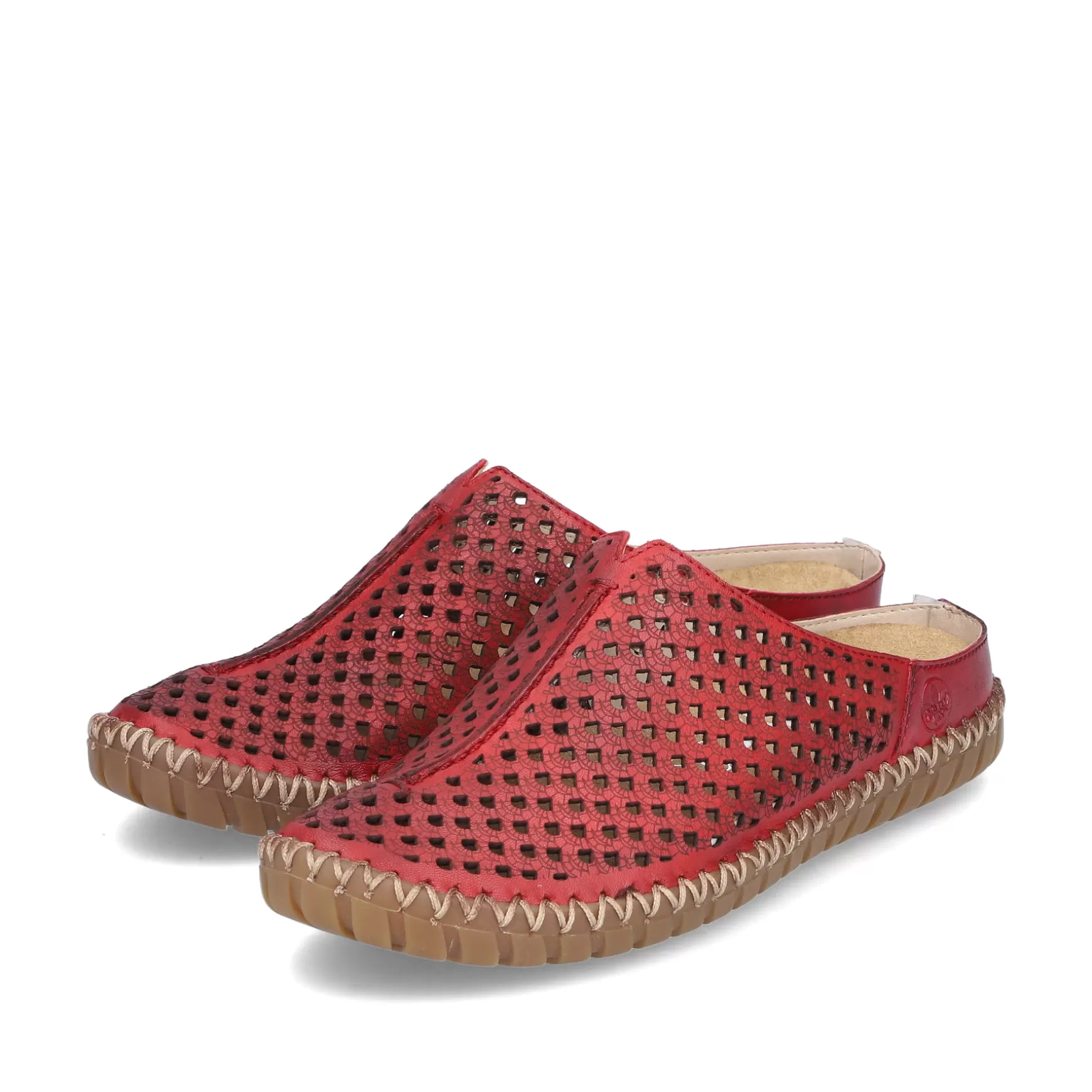 Women'S Clogs Dark Red-Rieker Store