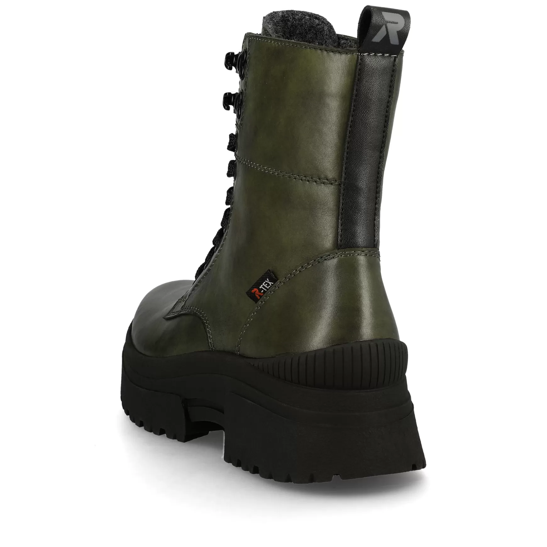 Women'S Corded Boots Army Green Black-Rieker New