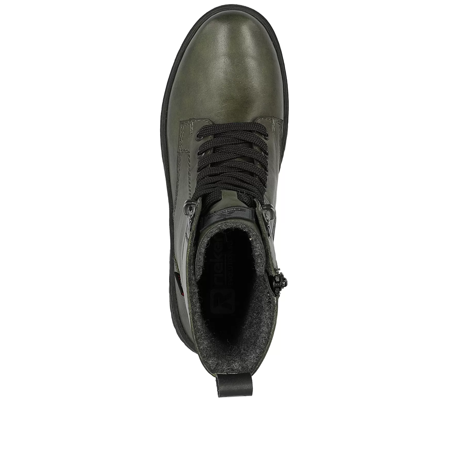 Women'S Corded Boots Army Green Black-Rieker New