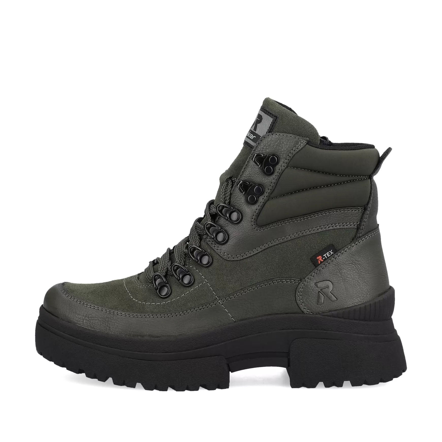 Women'S Corded Boots Army Green Black-Rieker Flash Sale