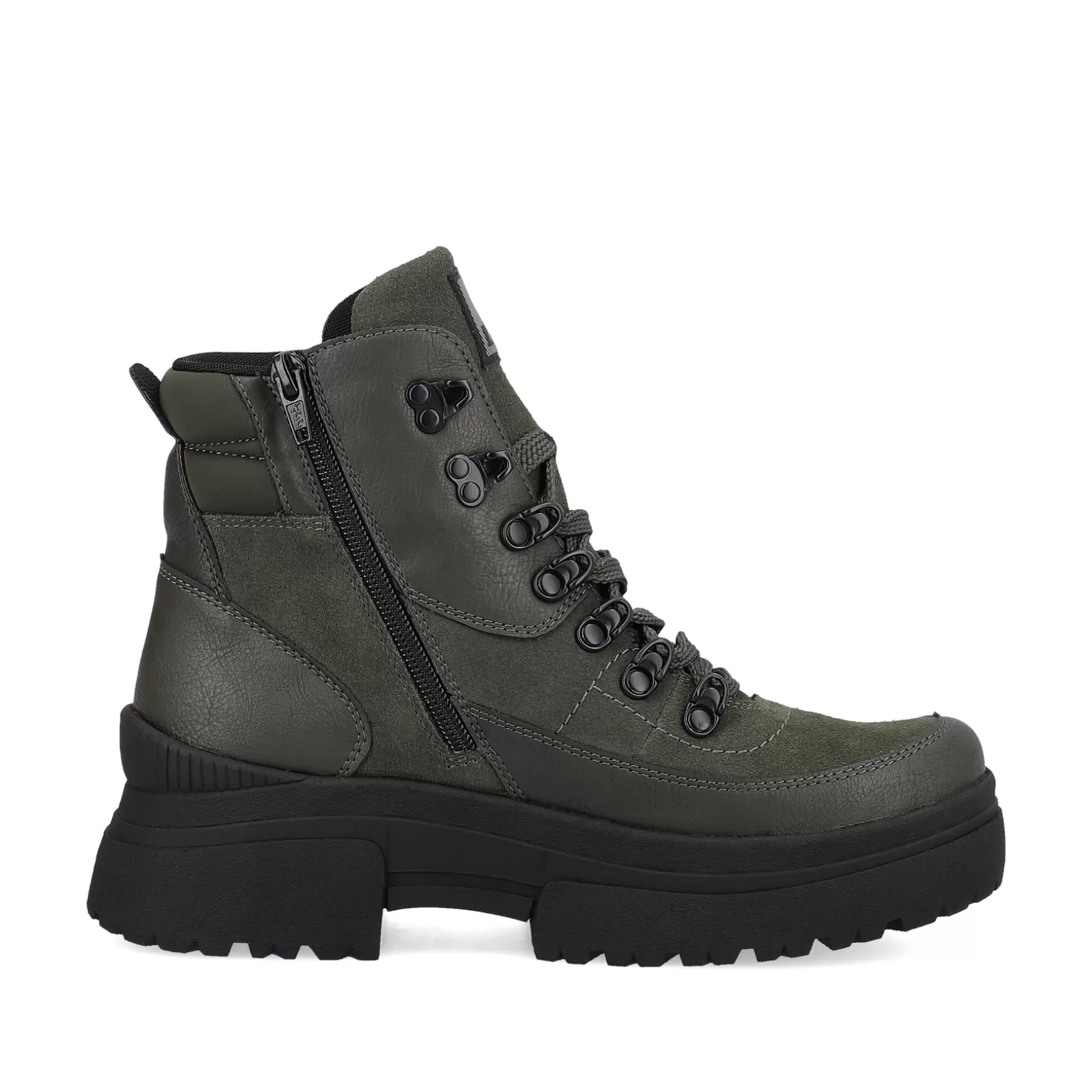 Women'S Corded Boots Army Green Black-Rieker Flash Sale
