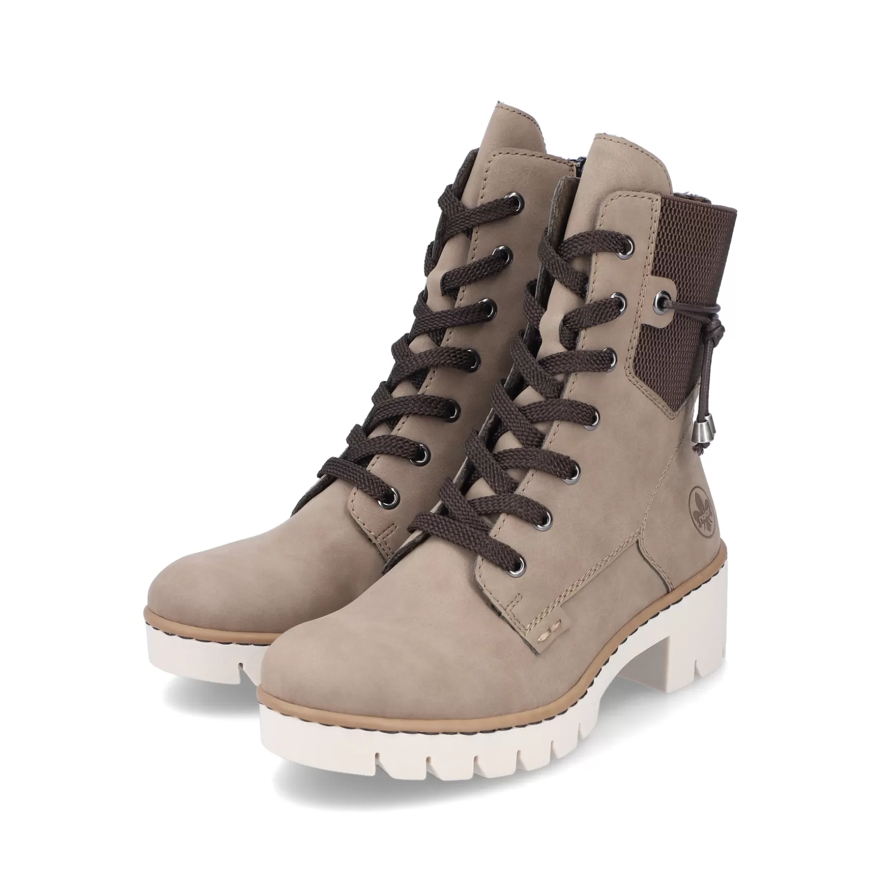 Women'S Corded Boots Beige Brown-Rieker Best Sale