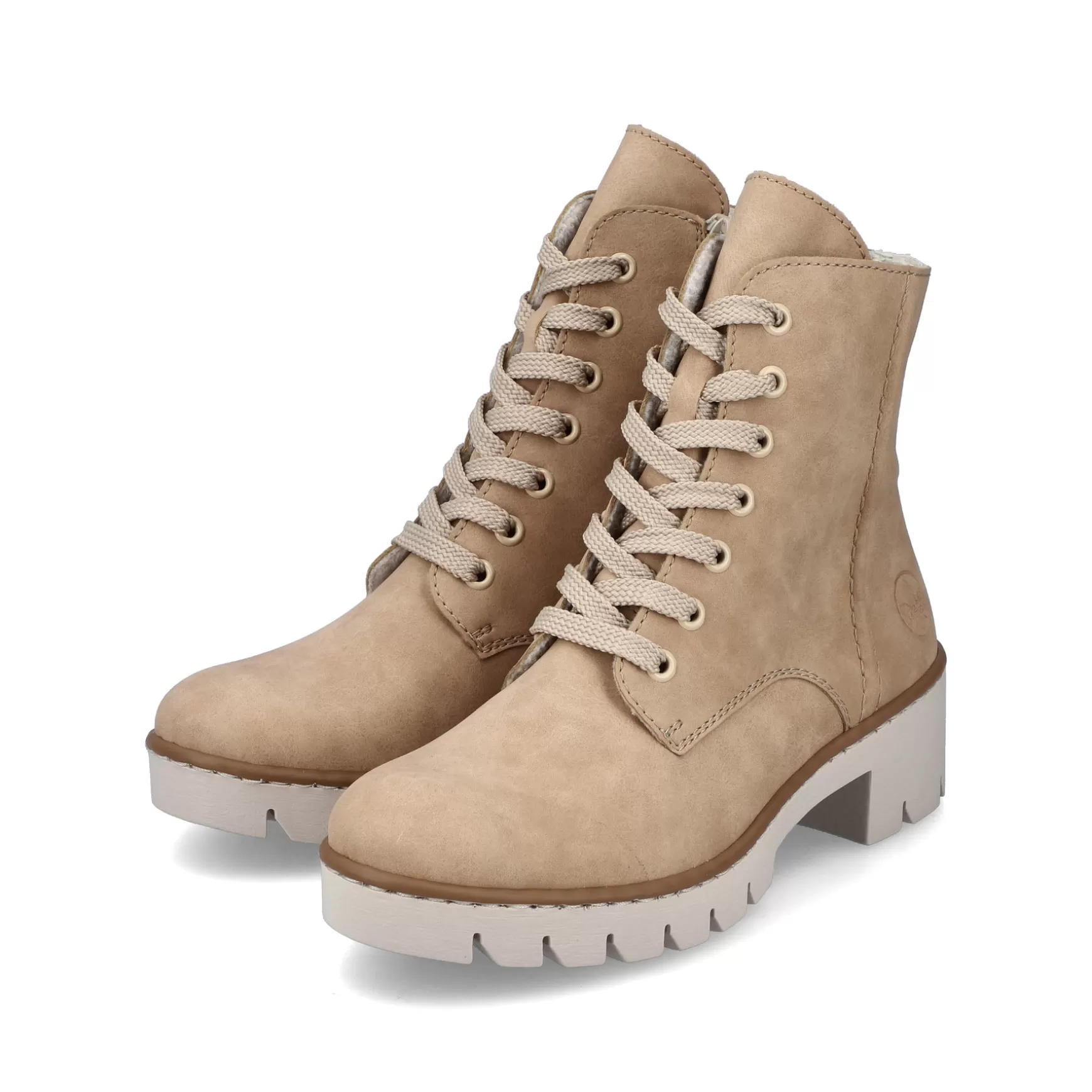 Women'S Corded Boots Brown Beige-Rieker Store