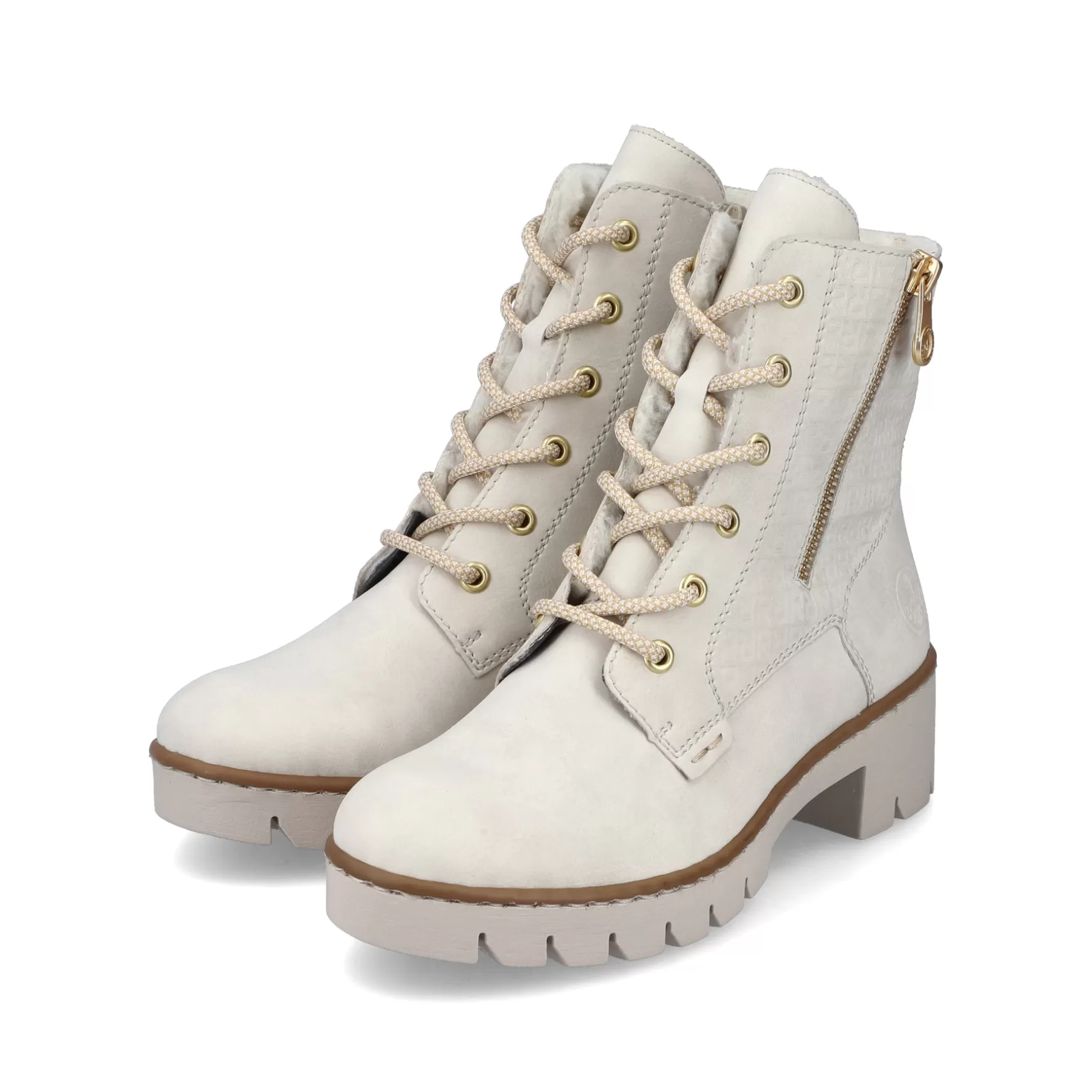 Women'S Corded Boots Cream Beige-Rieker Online