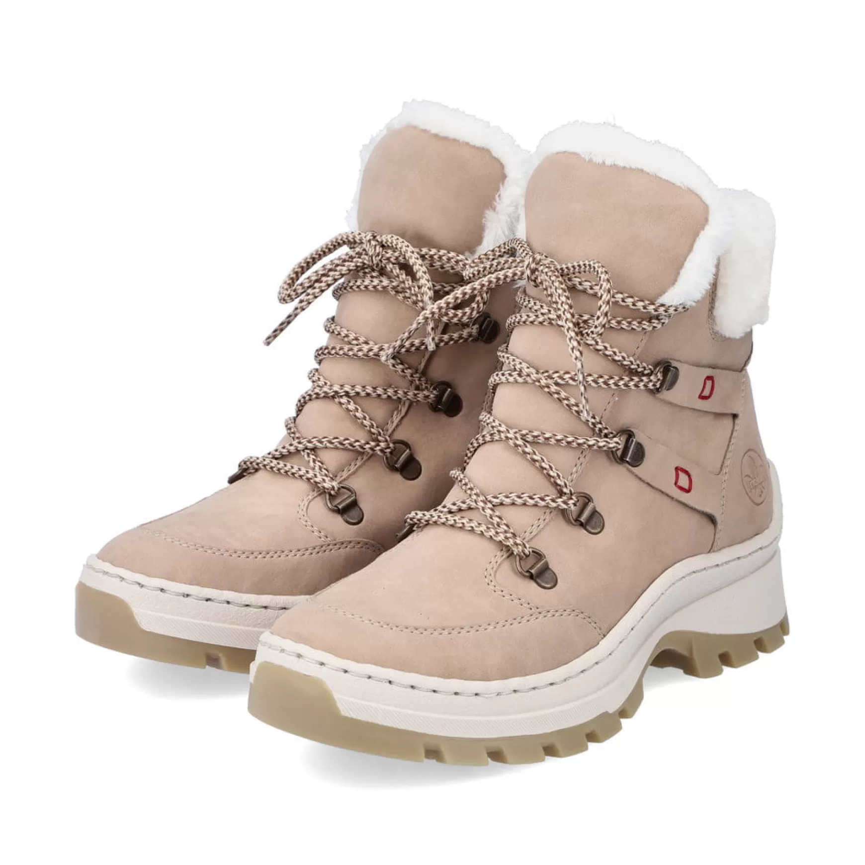 Women'S Corded Boots Cream Beige-Rieker Hot