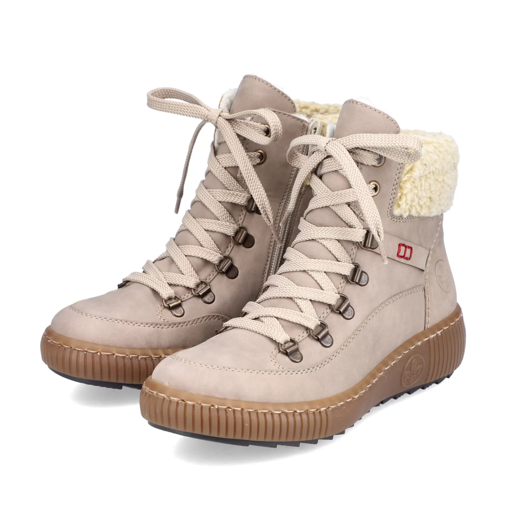 Women'S Corded Boots Cream Beige-Rieker Sale