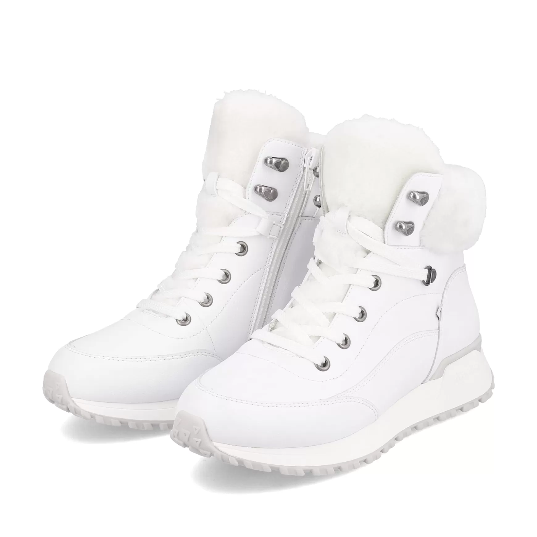 Women'S Corded Boots Crystal White-Rieker Shop