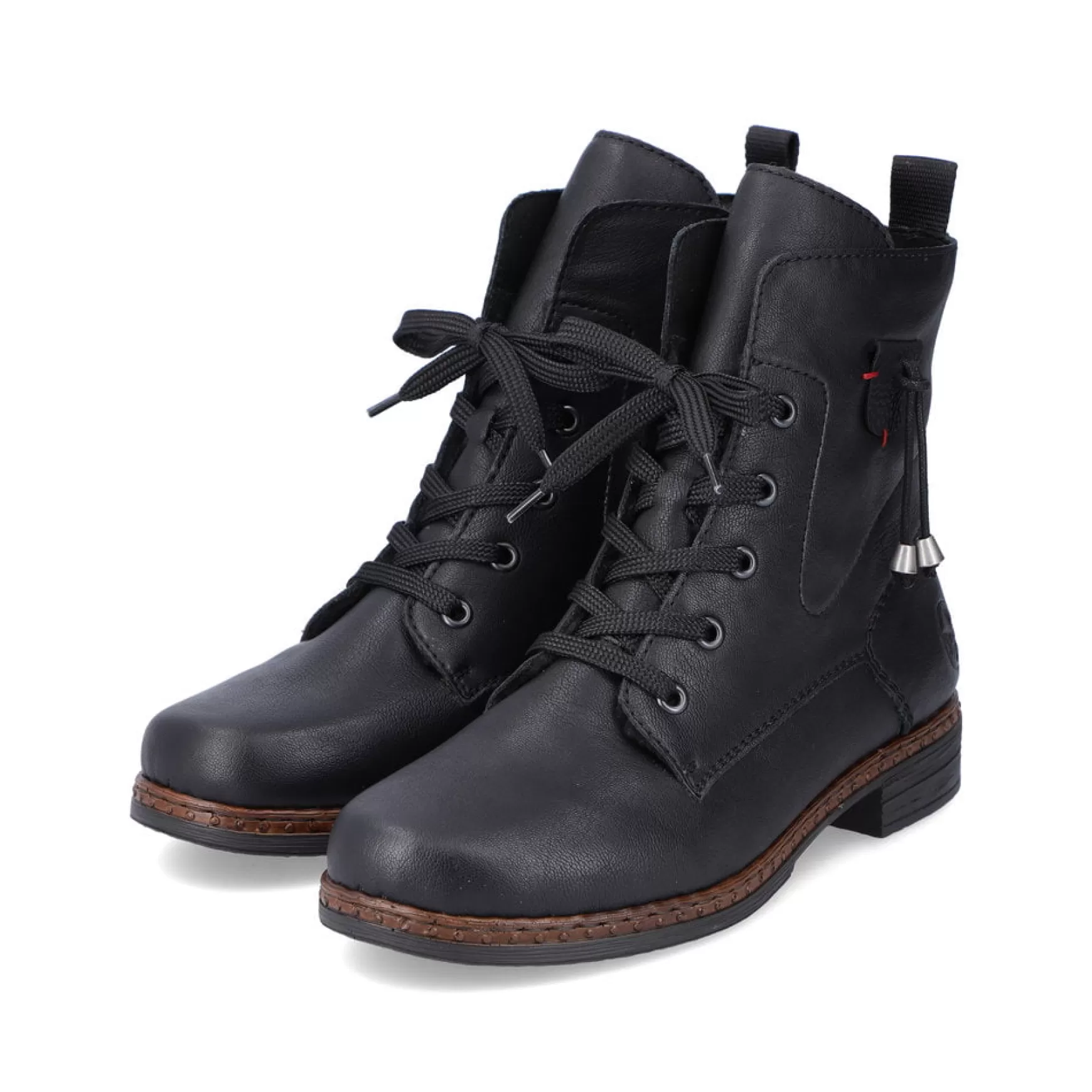 Women'S Corded Boots Deep Black-Rieker Sale