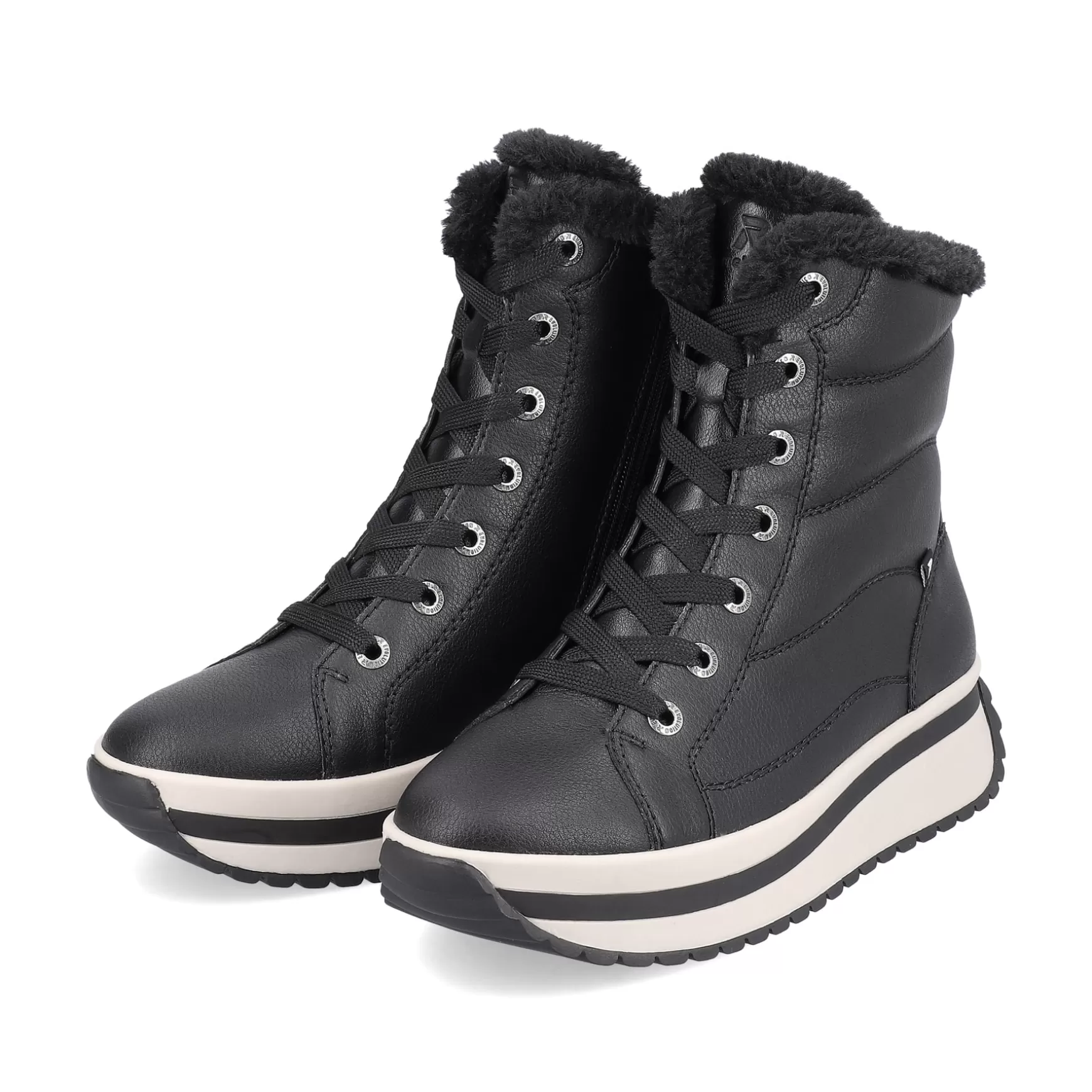 Women'S Corded Boots Deep Black-Rieker Flash Sale