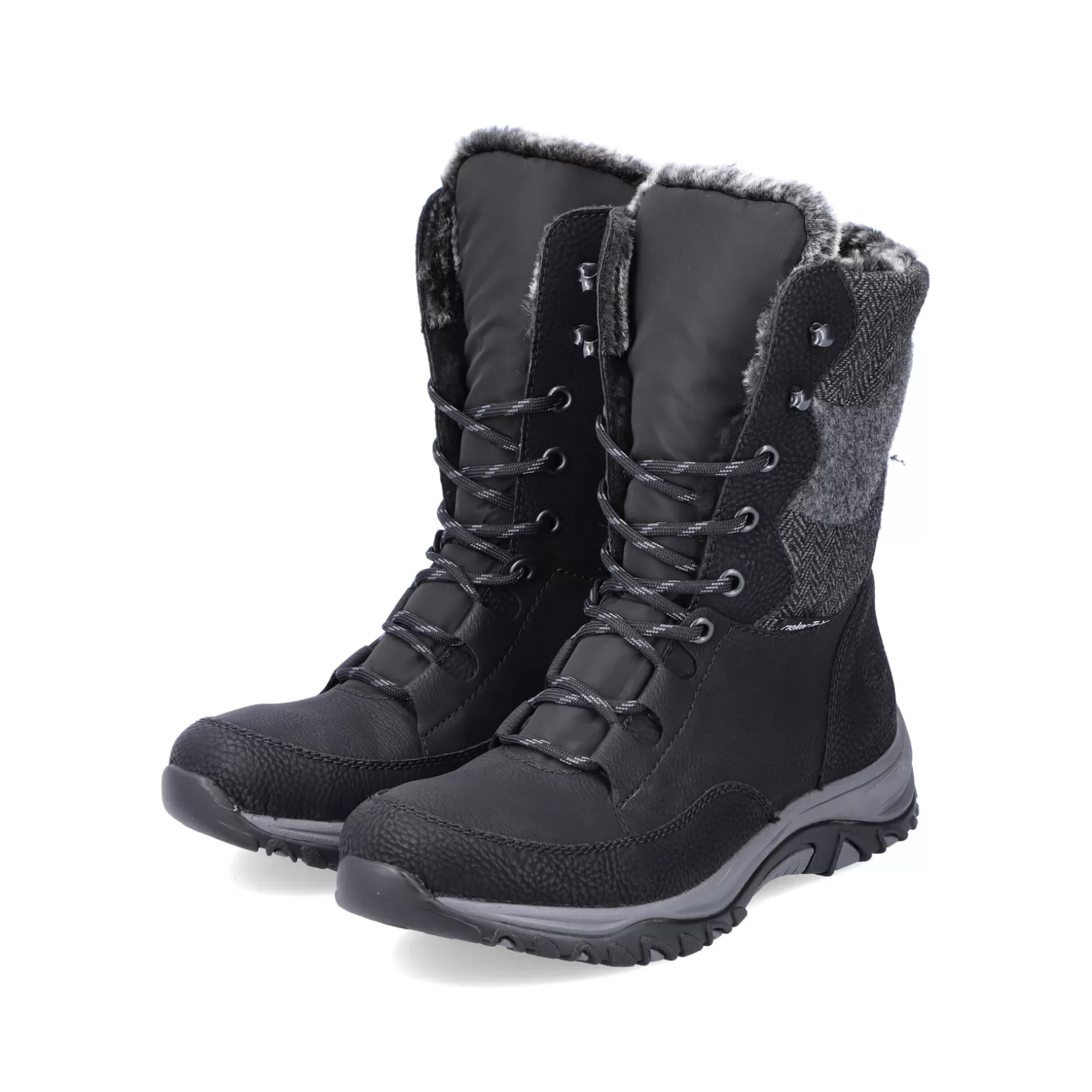 Women'S Corded Boots Deep Black-Rieker Online