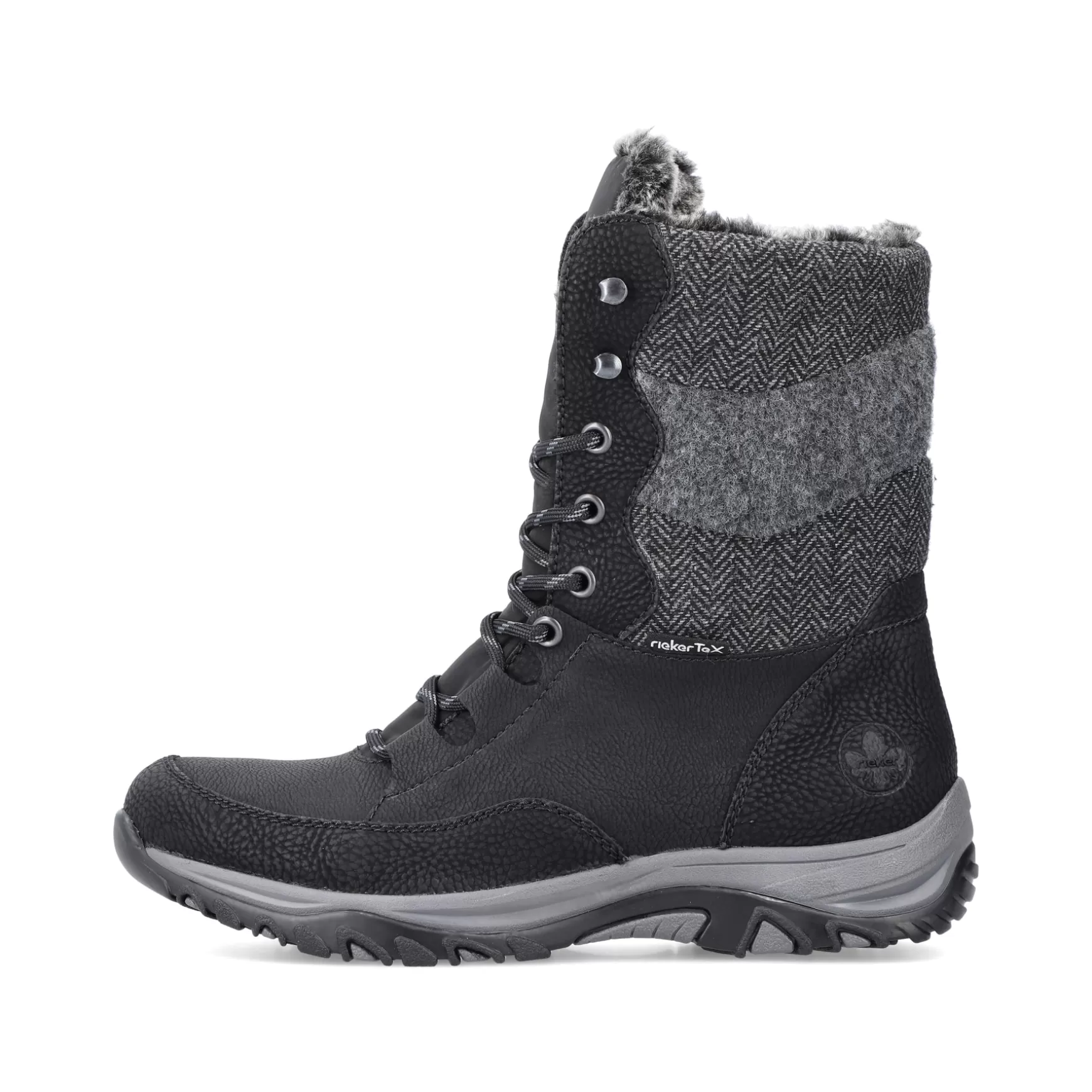 Women'S Corded Boots Deep Black-Rieker Online