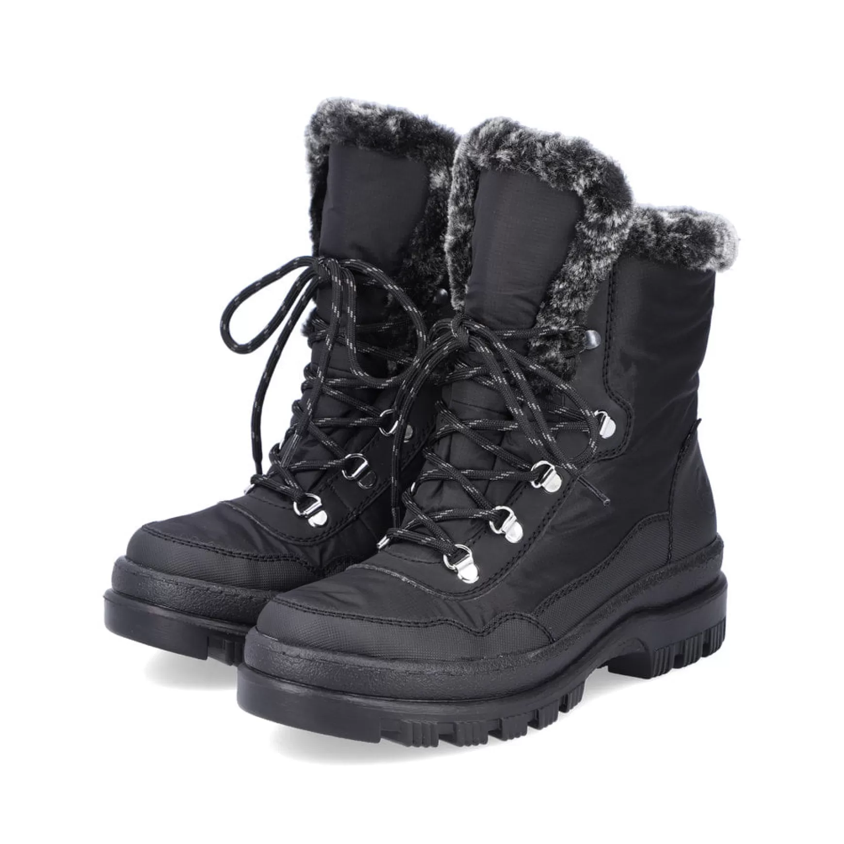 Women'S Corded Boots Deep Black-Rieker Online