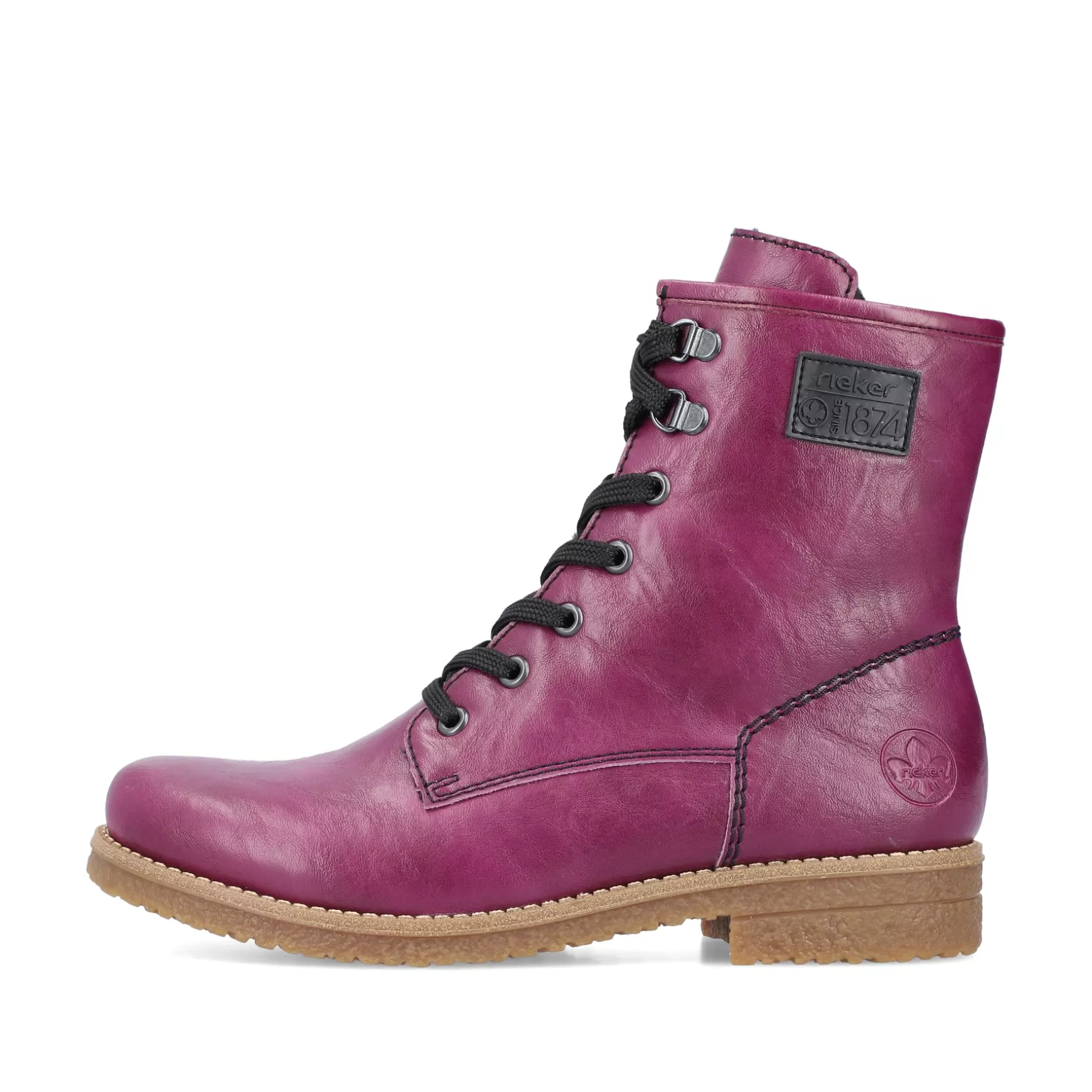 Women'S Corded Boots Eggplant-Rieker Fashion