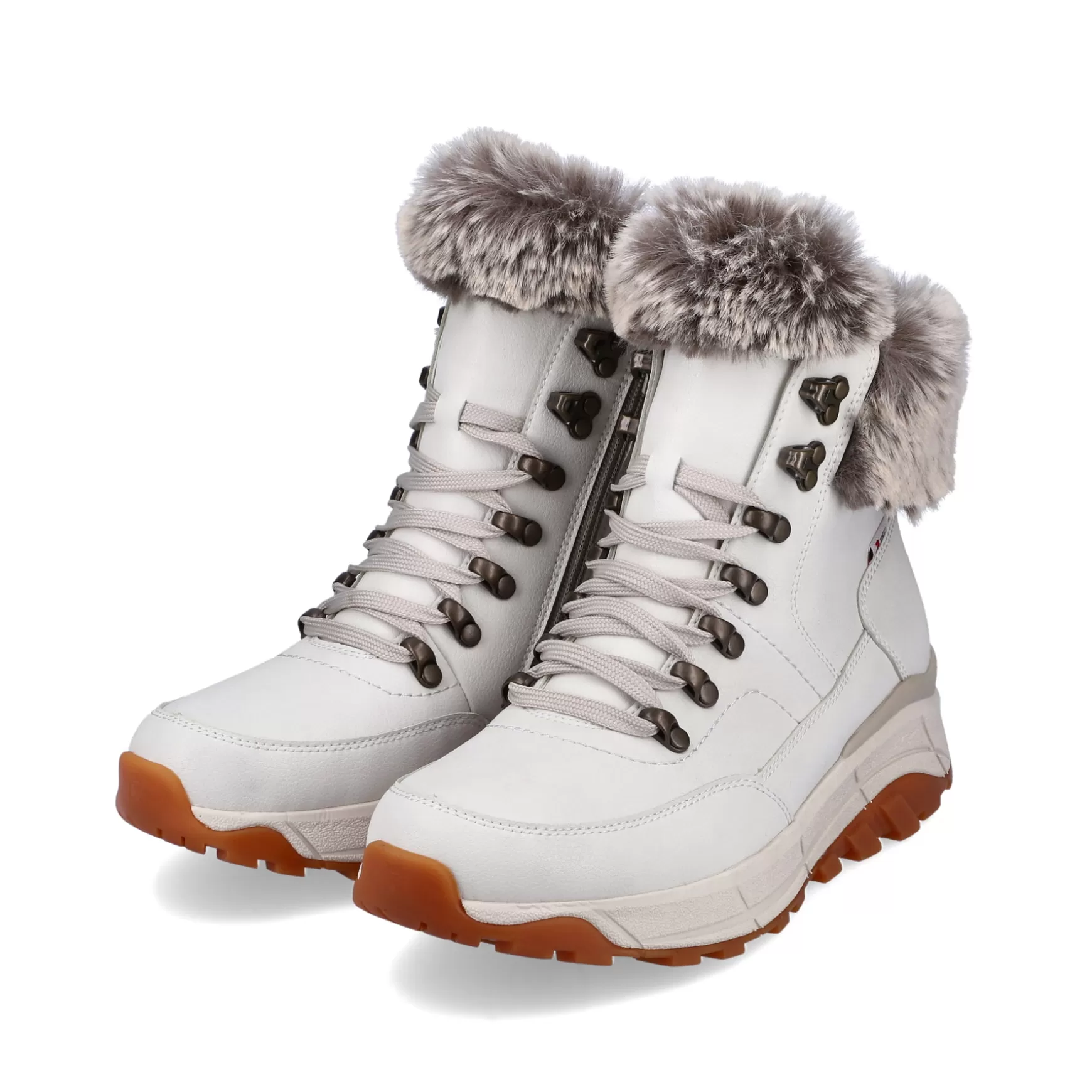 Women'S Corded Boots Frost White-Rieker Shop