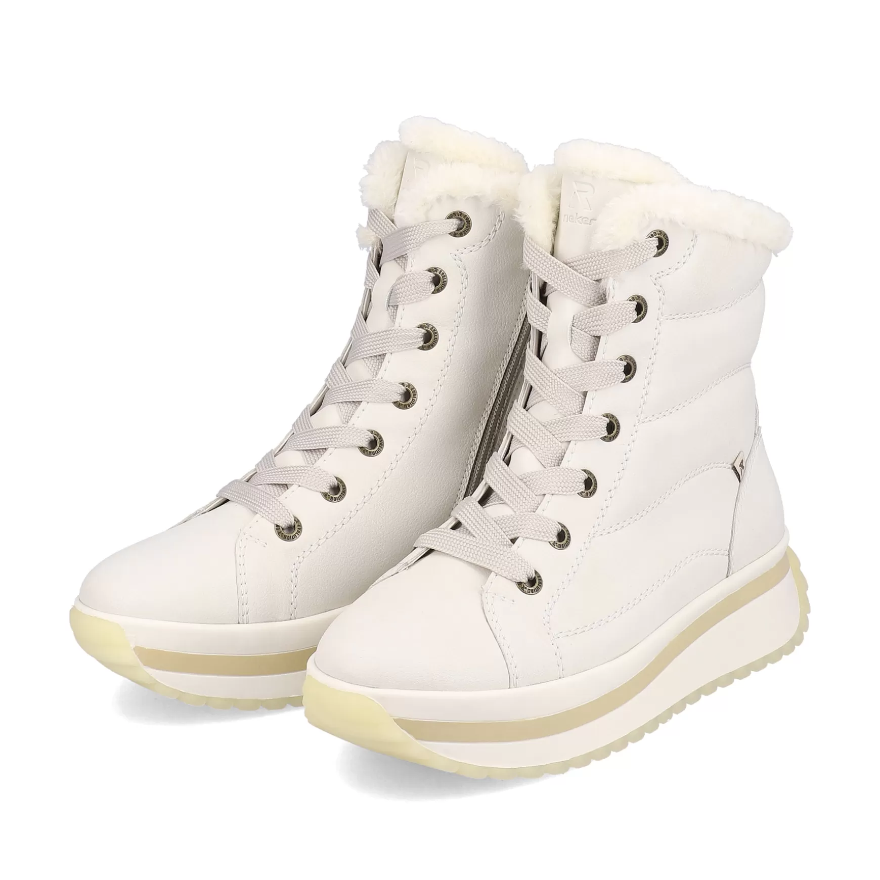 Women'S Corded Boots Frost White-Rieker Shop