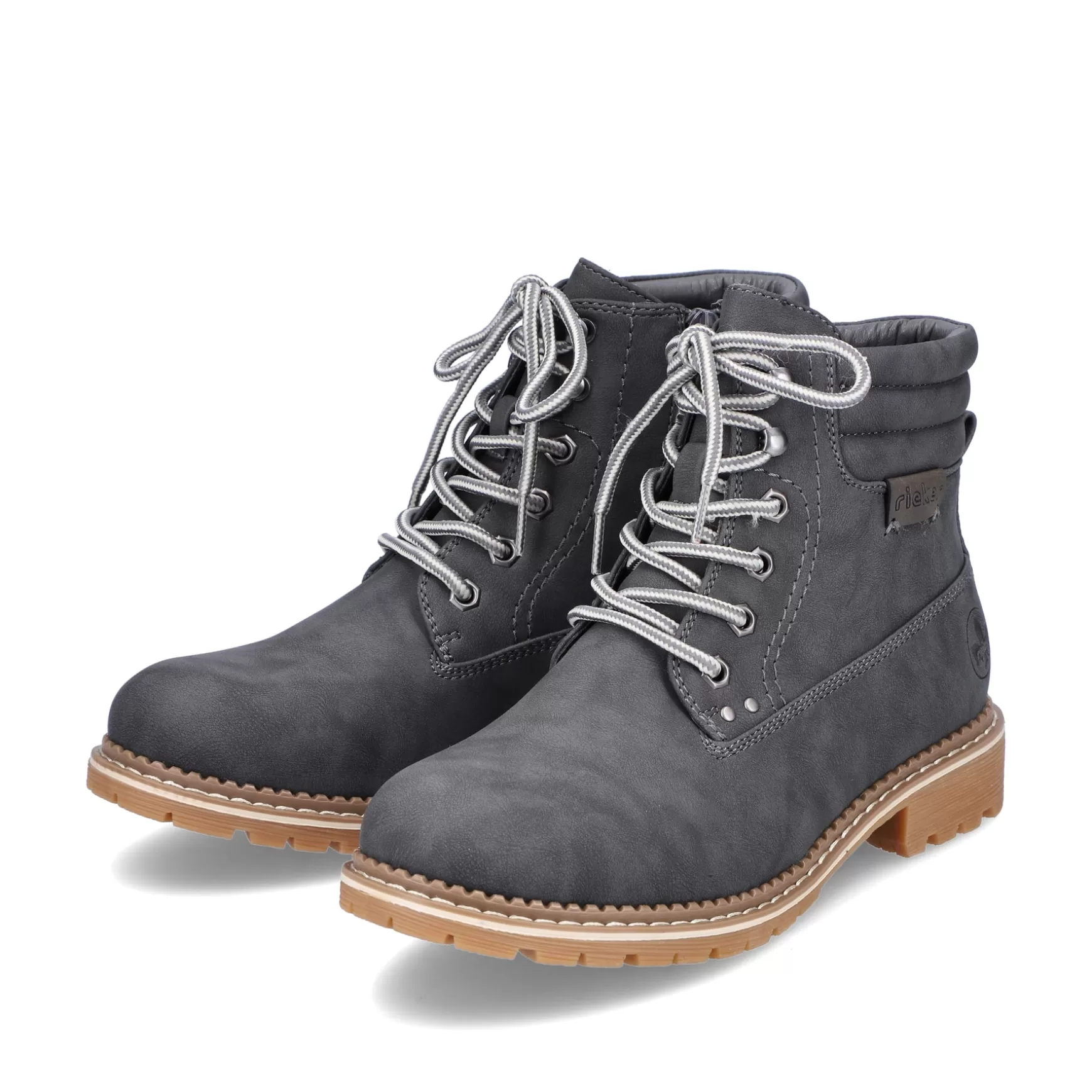 Women'S Corded Boots Granite Gray-Rieker Shop