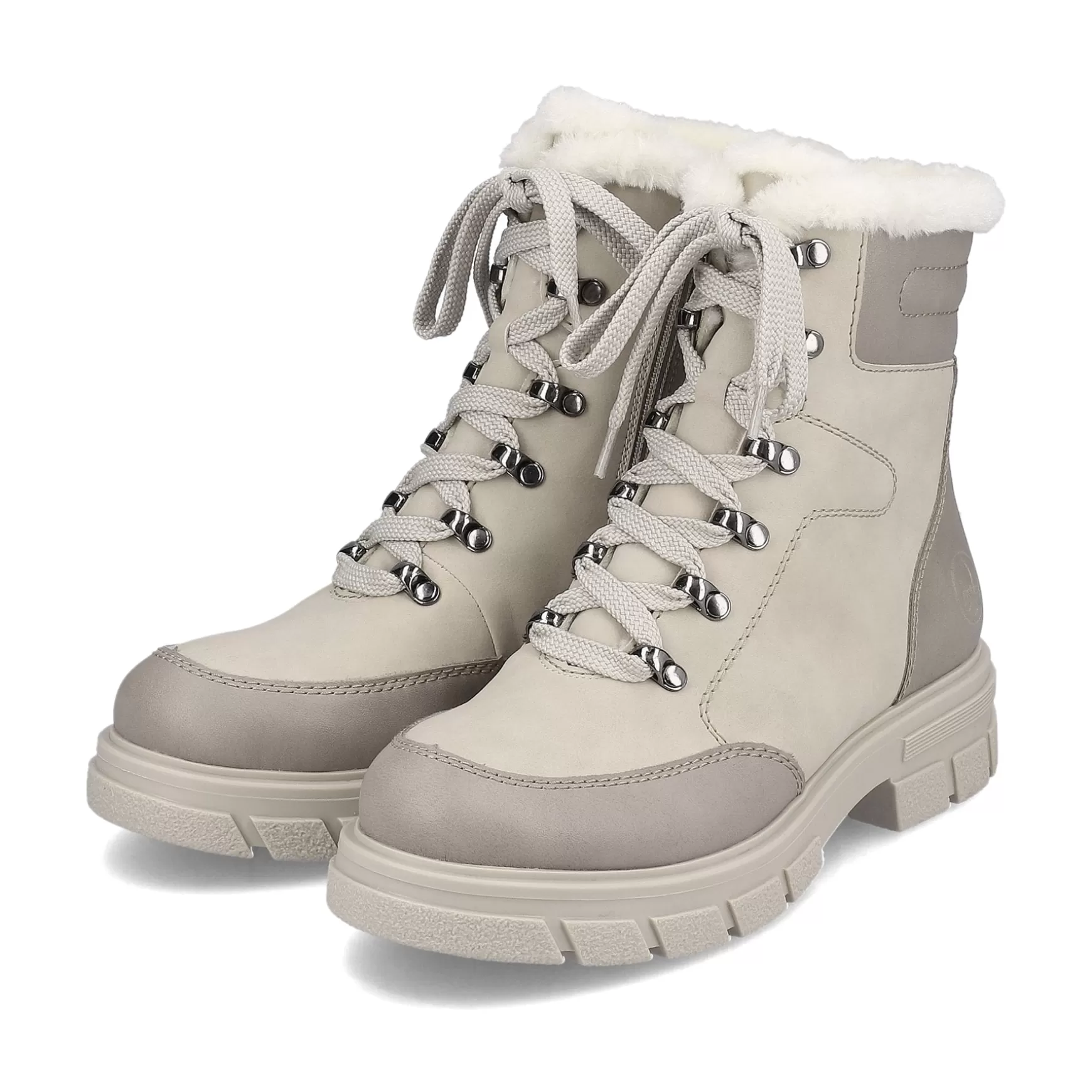 Women'S Corded Boots Light Beige-Rieker Fashion