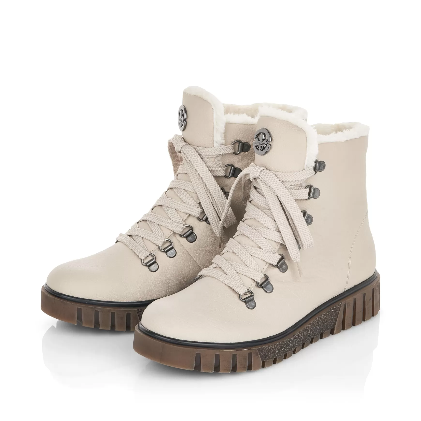 Women'S Corded Boots Light Beige-Rieker Cheap