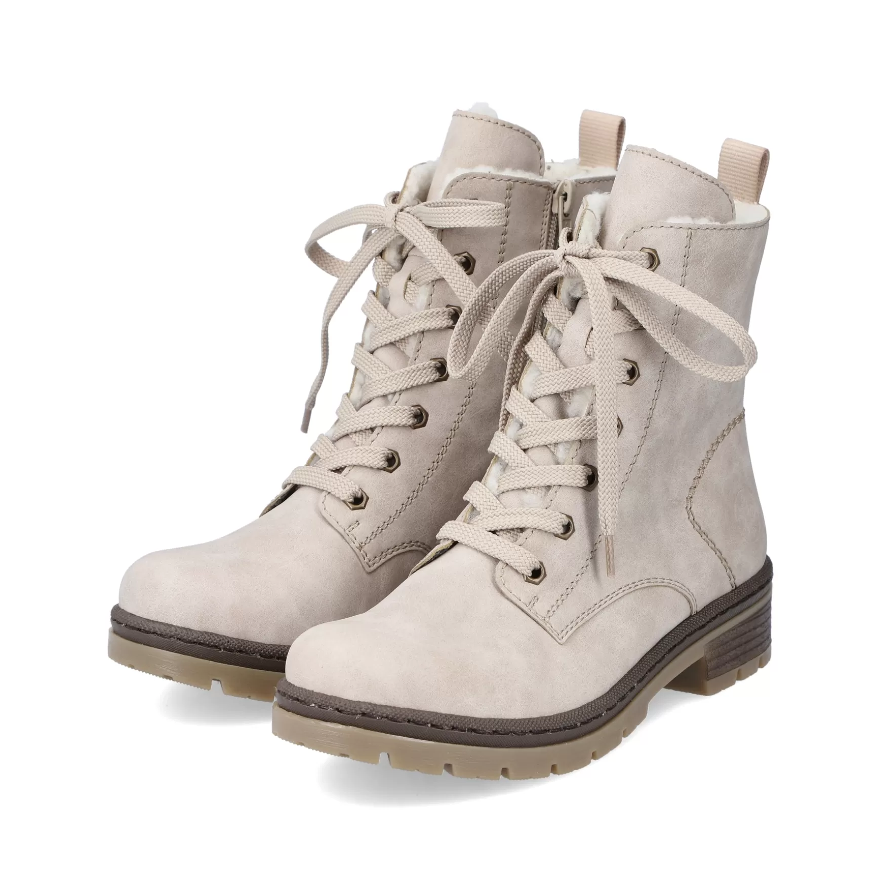 Women'S Corded Boots Light Beige-Rieker Shop