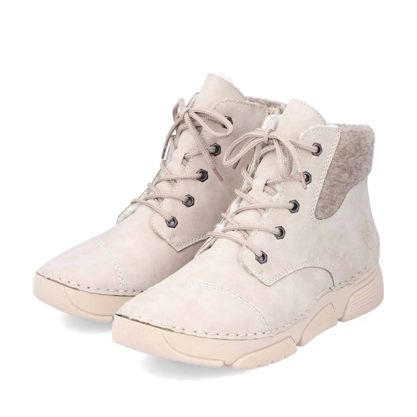 Women'S Corded Boots Light Beige-Rieker Clearance