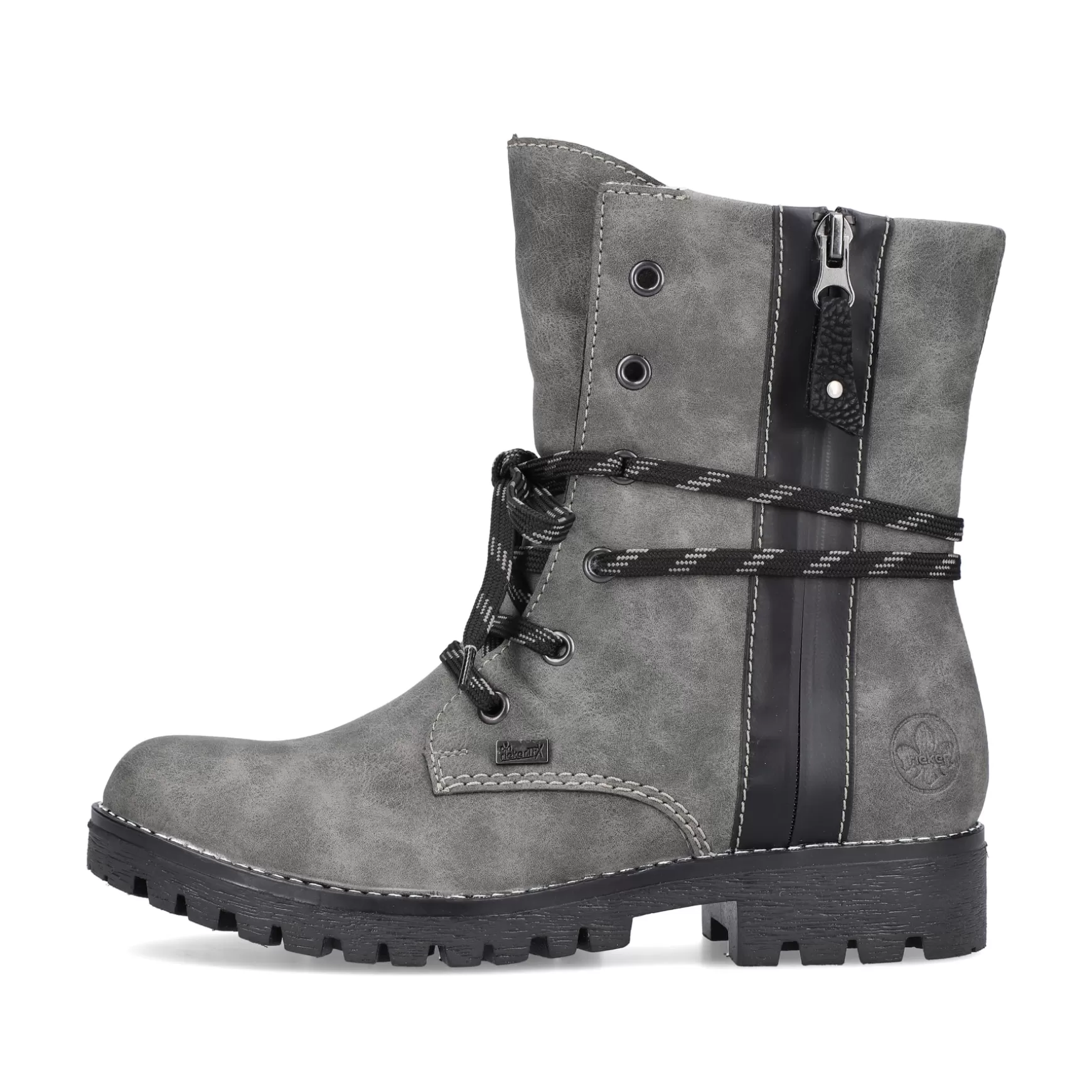 Women'S Corded Boots Moon Grey-Rieker Fashion