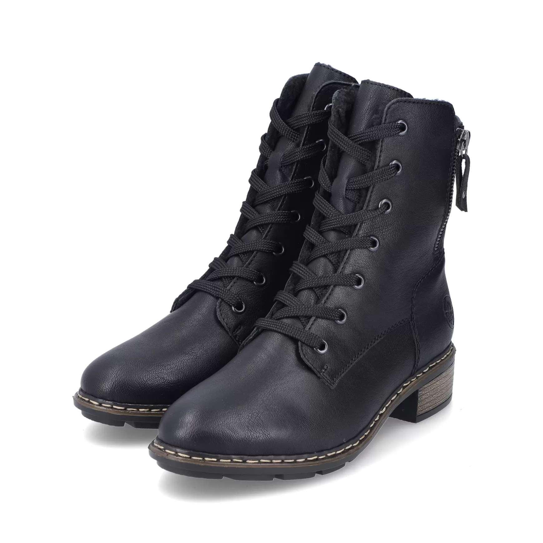 Women'S Corded Boots Night Black-Rieker Shop