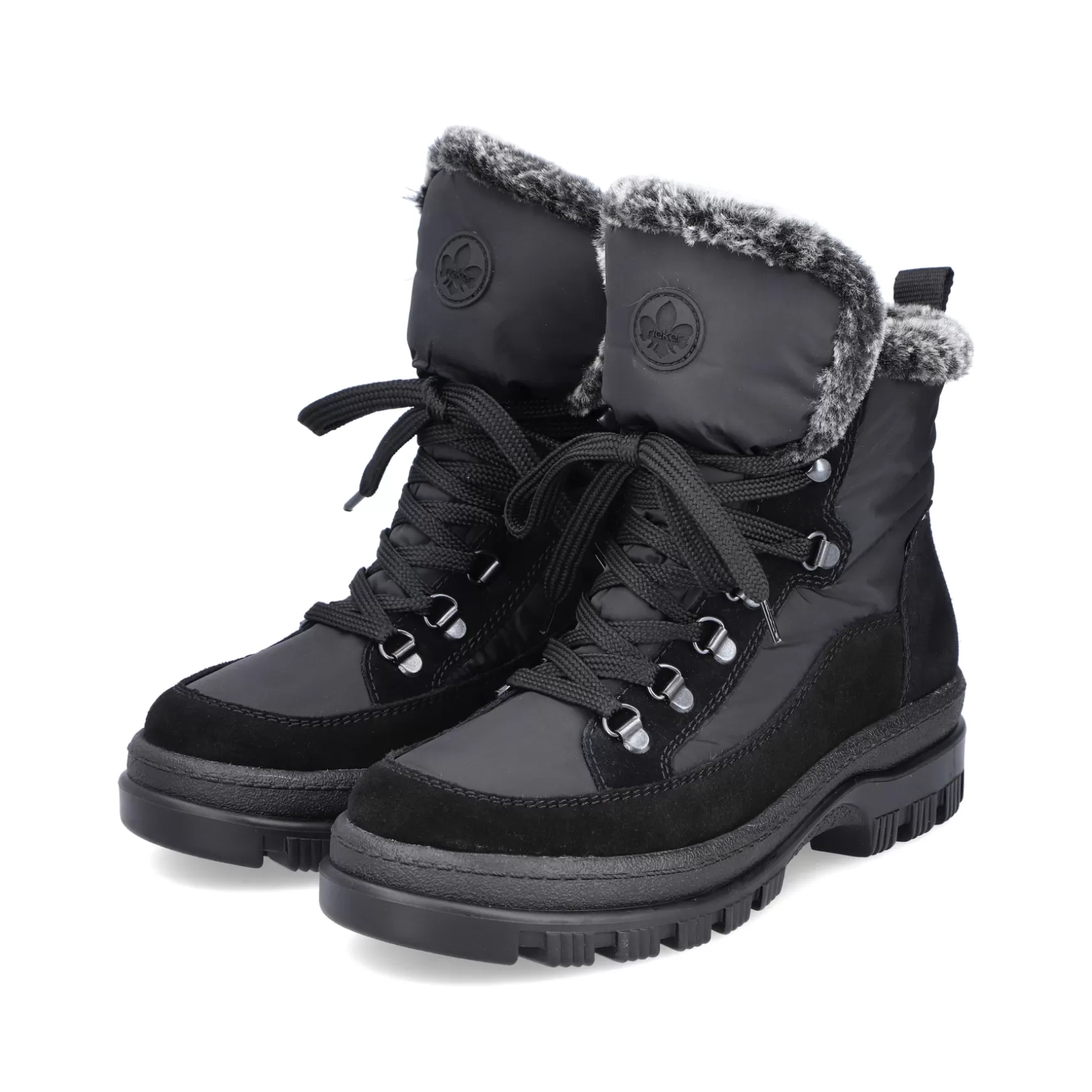 Women'S Corded Boots Night Black-Rieker Fashion