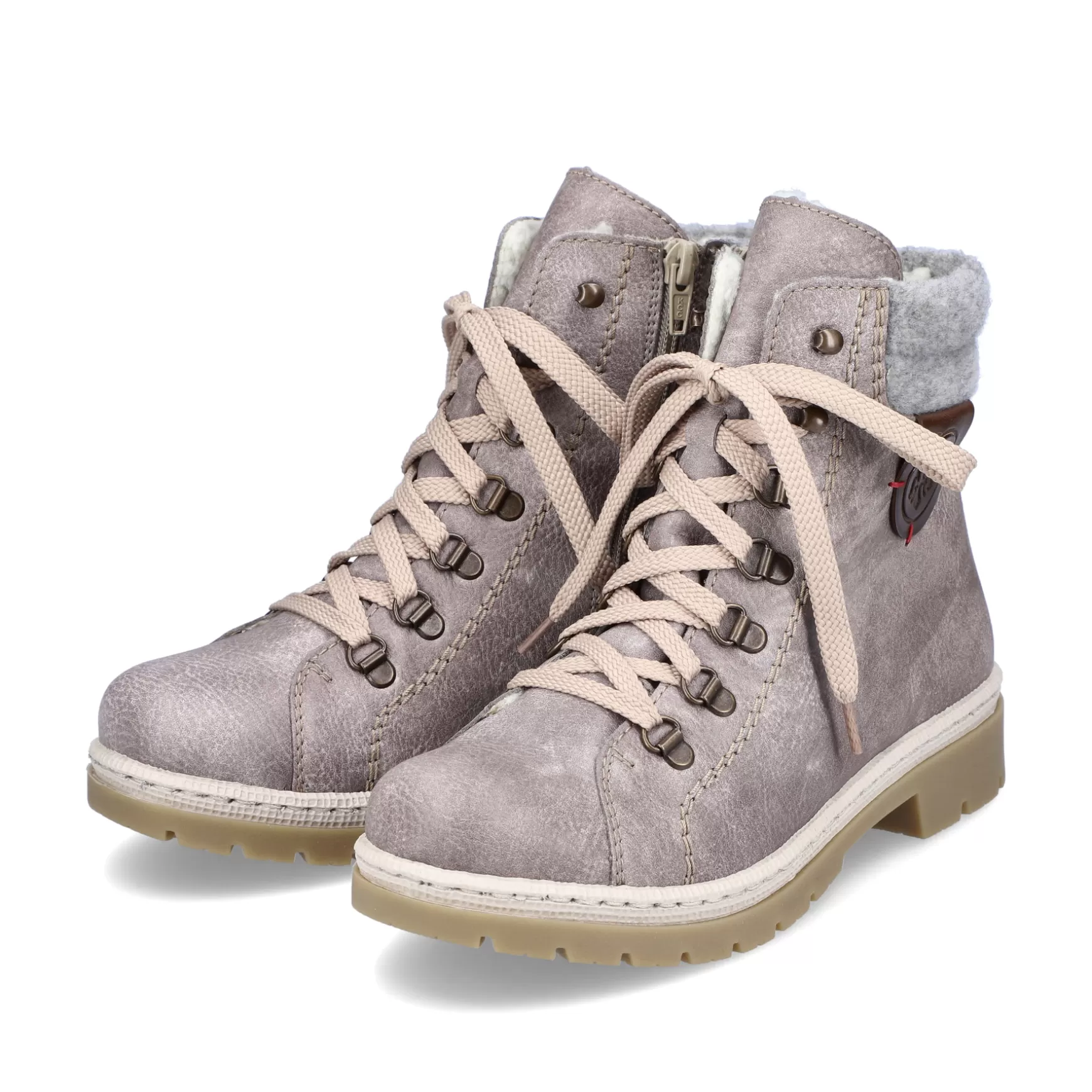 Women'S Corded Boots Platinum Gray-Rieker Hot