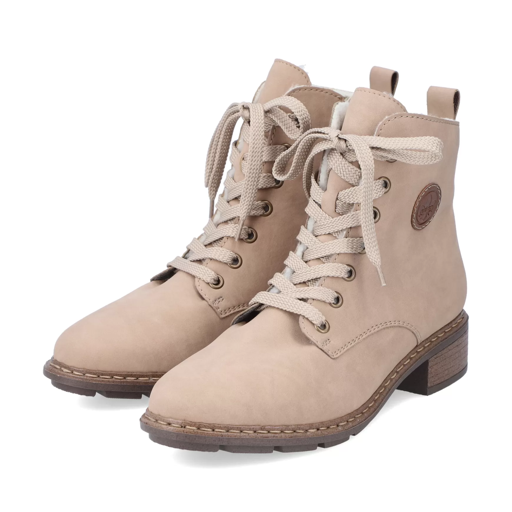 Women'S Corded Boots Sand Beige-Rieker Best Sale