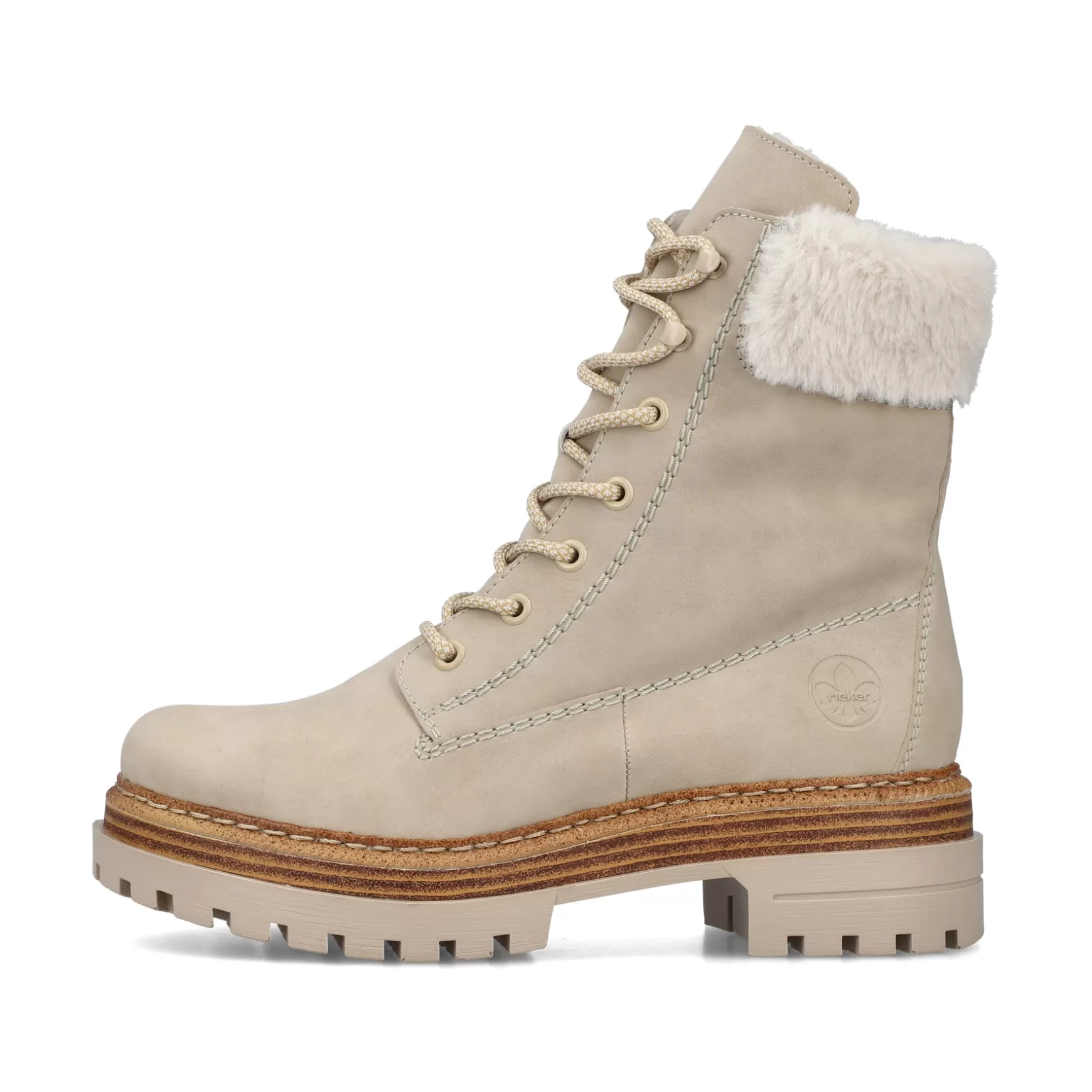 Women'S Corded Boots Sand Beige-Rieker Online