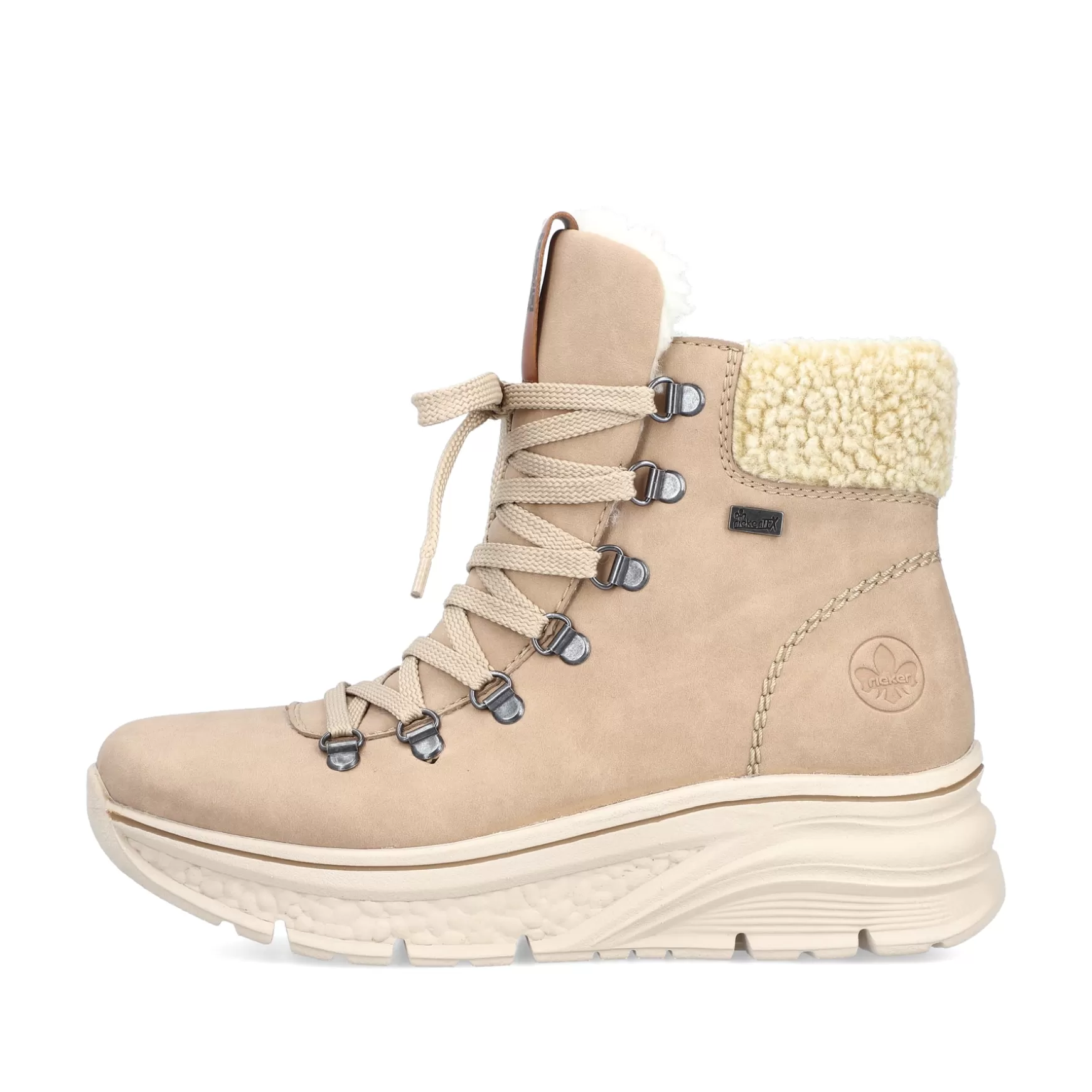 Women'S Corded Boots Sand Beige-Rieker Shop