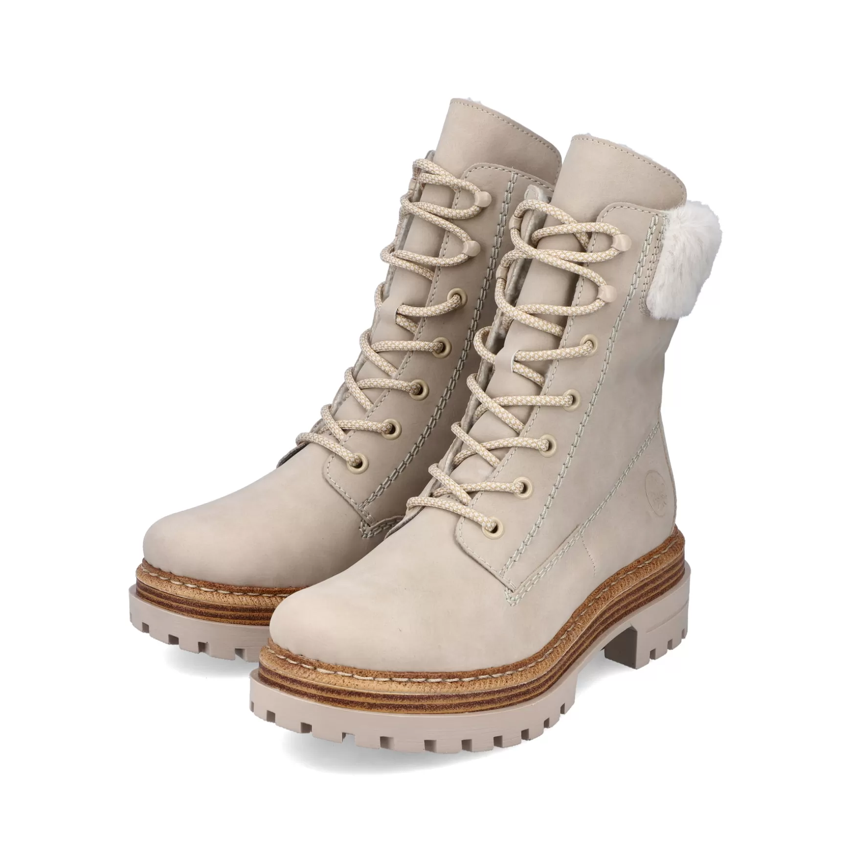 Women'S Corded Boots Sand Beige-Rieker Online