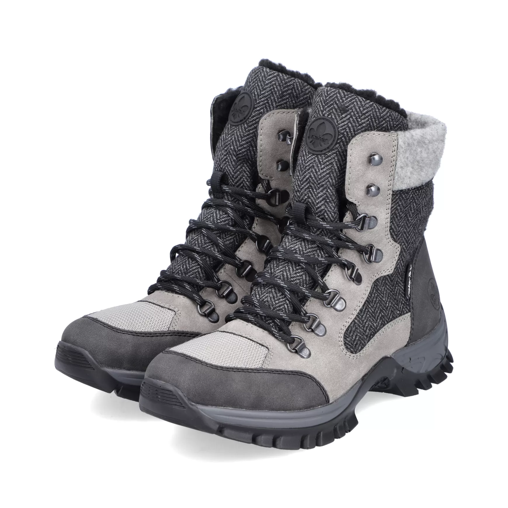 Women'S Corded Boots Silver Gray-Rieker Store