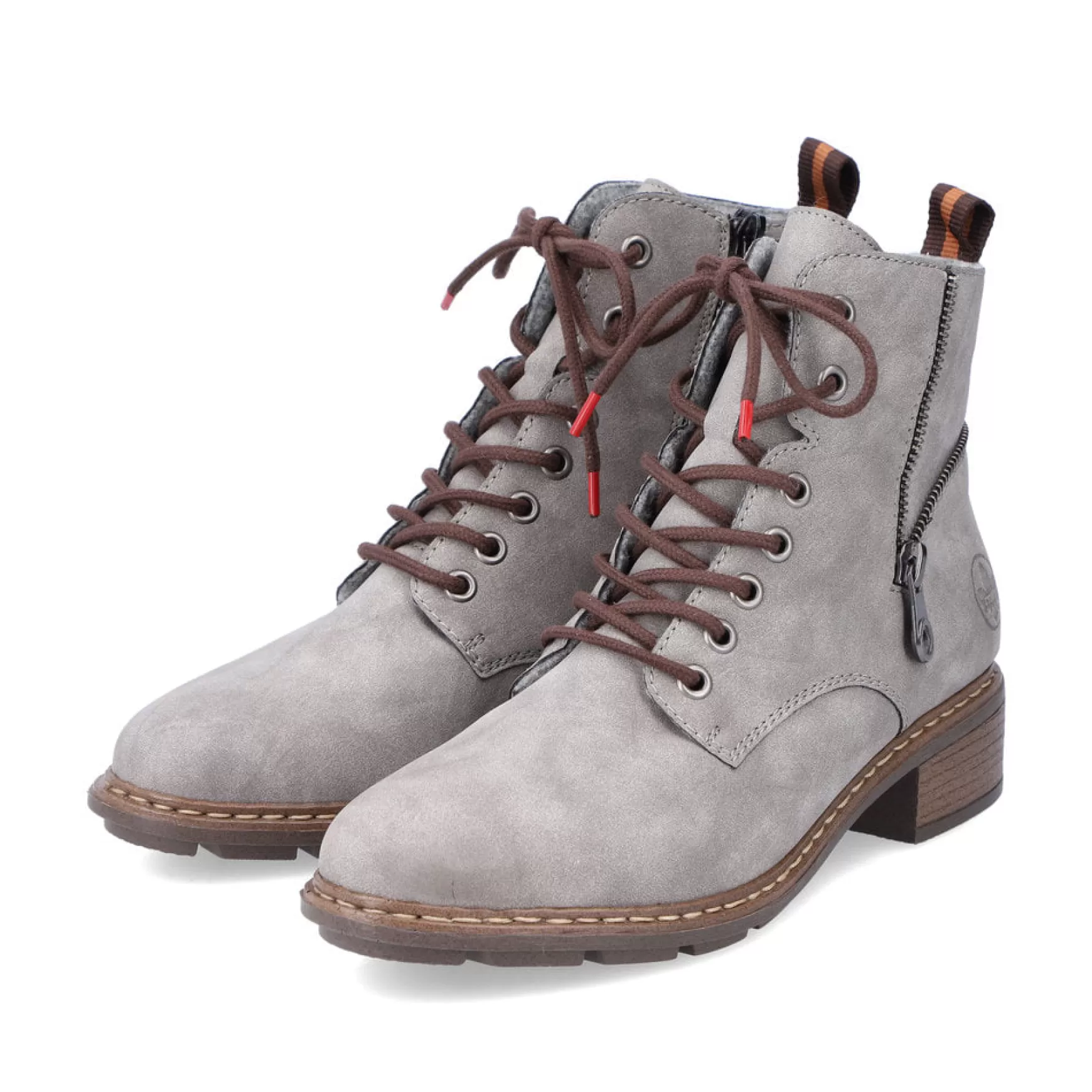 Women'S Corded Boots Silver Gray-Rieker Outlet