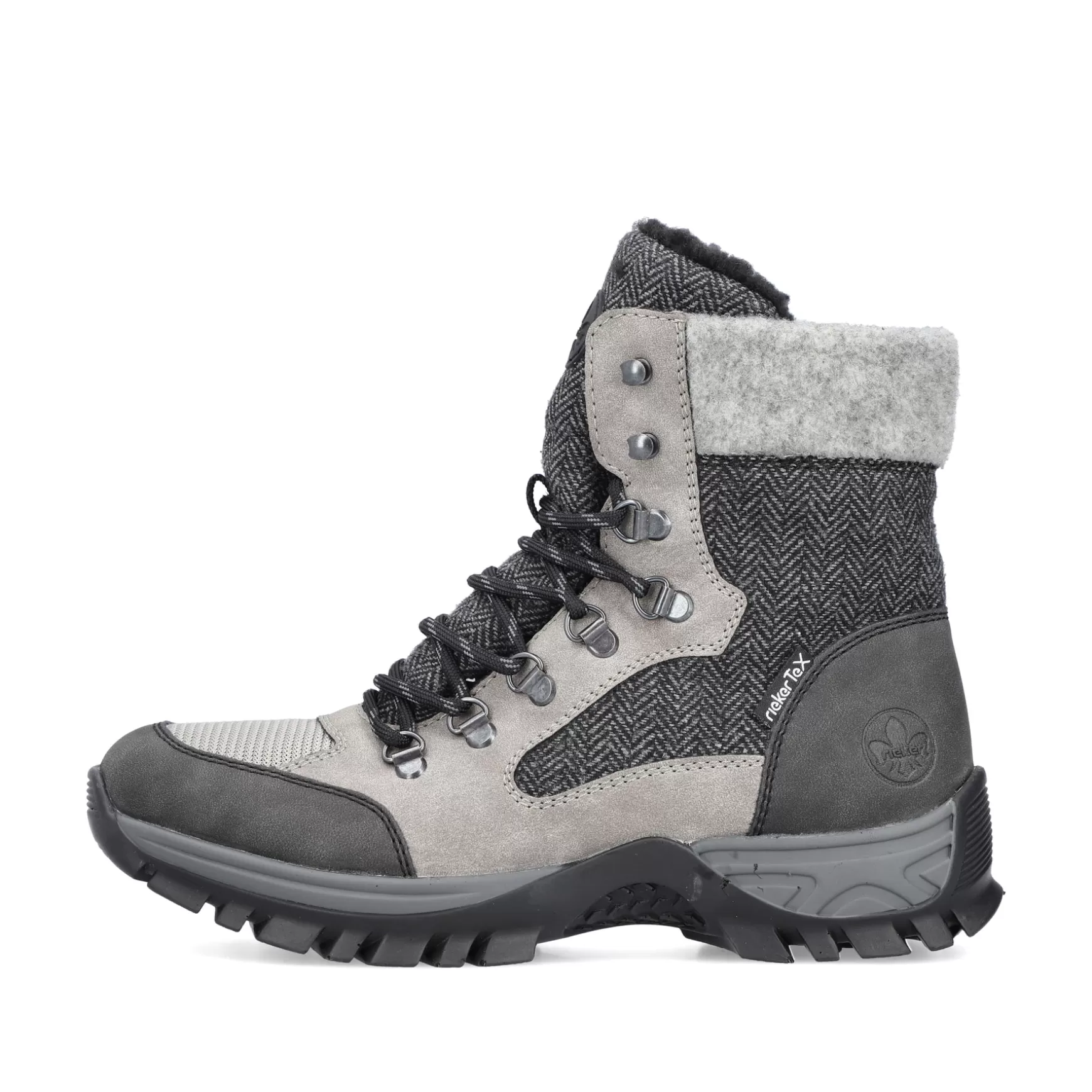 Women'S Corded Boots Silver Gray-Rieker Store