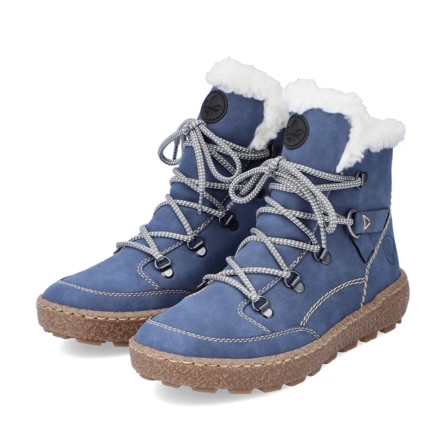 Women'S Corded Boots Sky Blue-Rieker Fashion