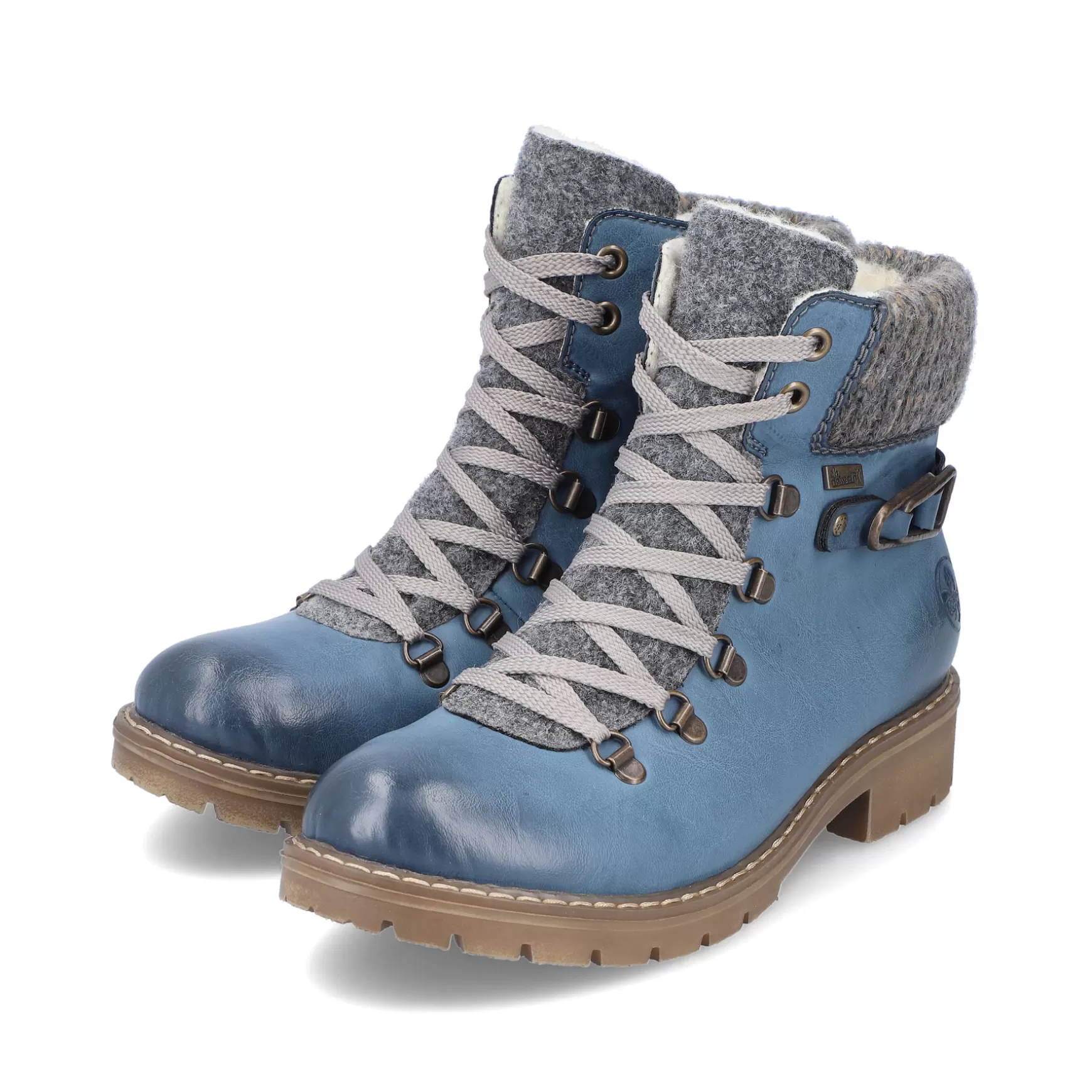 Women'S Corded Boots, Slate Blue-Rieker Clearance