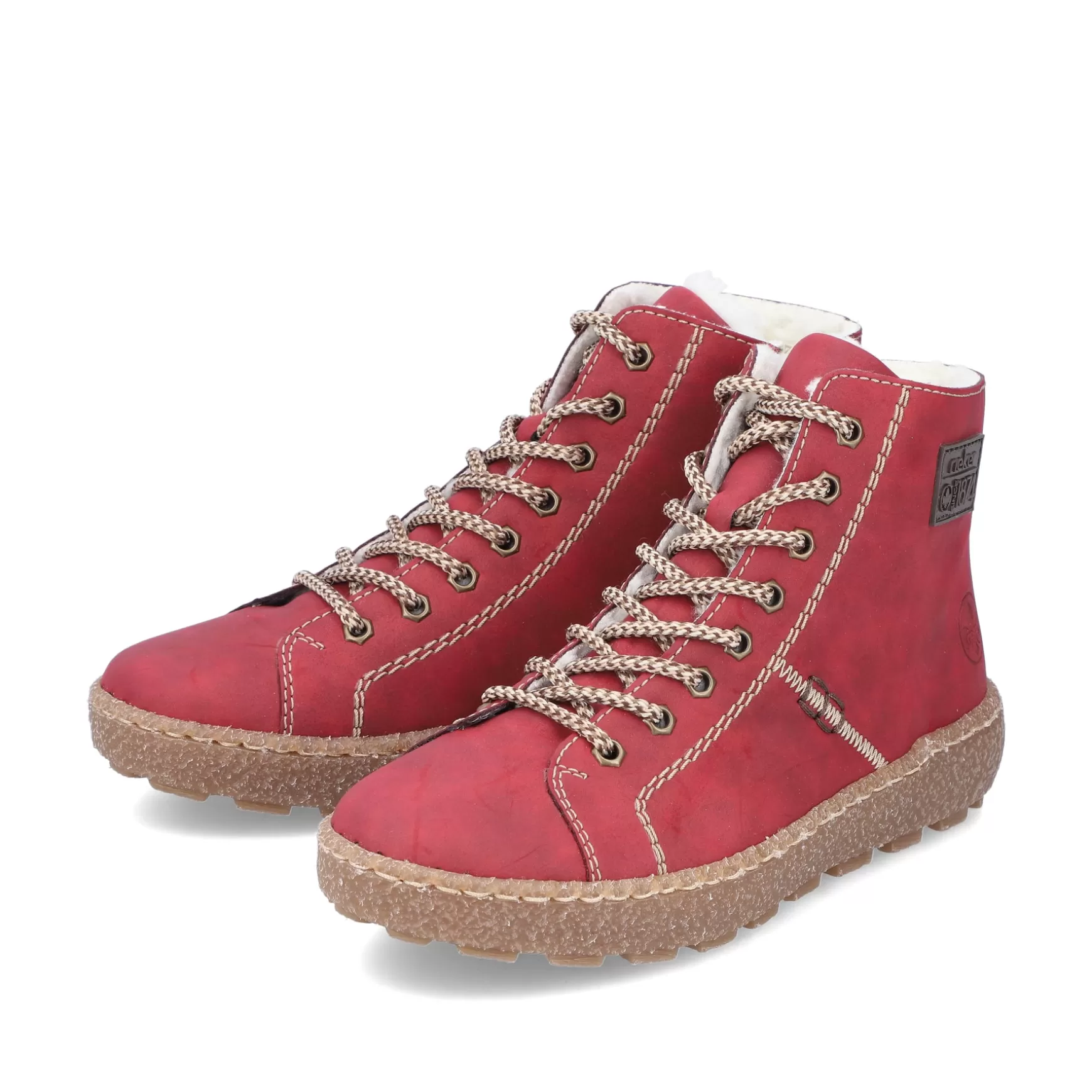 Women'S Corded Boots Strawberry Red-Rieker Shop