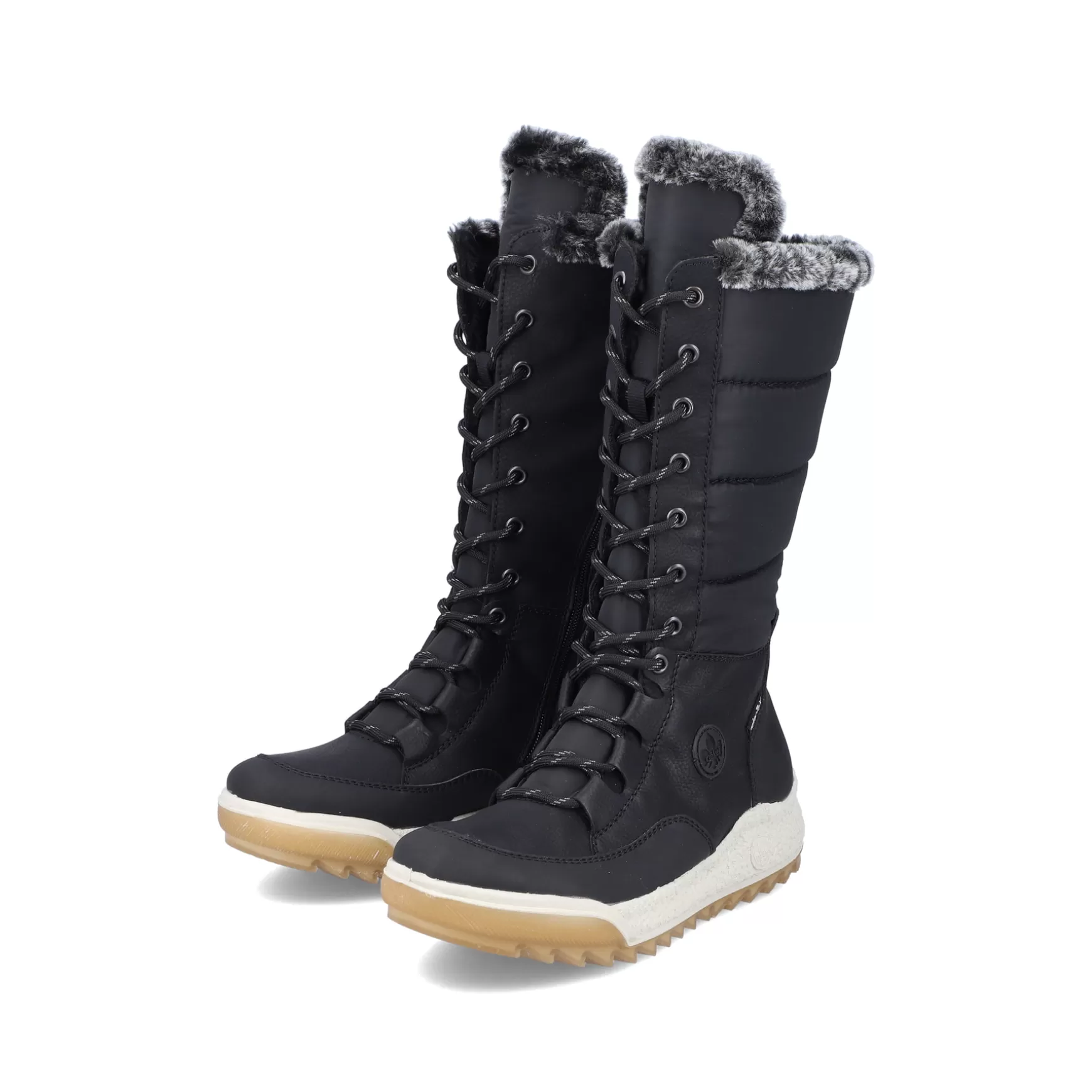 Women'S High-Shaft Boots Asphalt Black-Rieker Best Sale