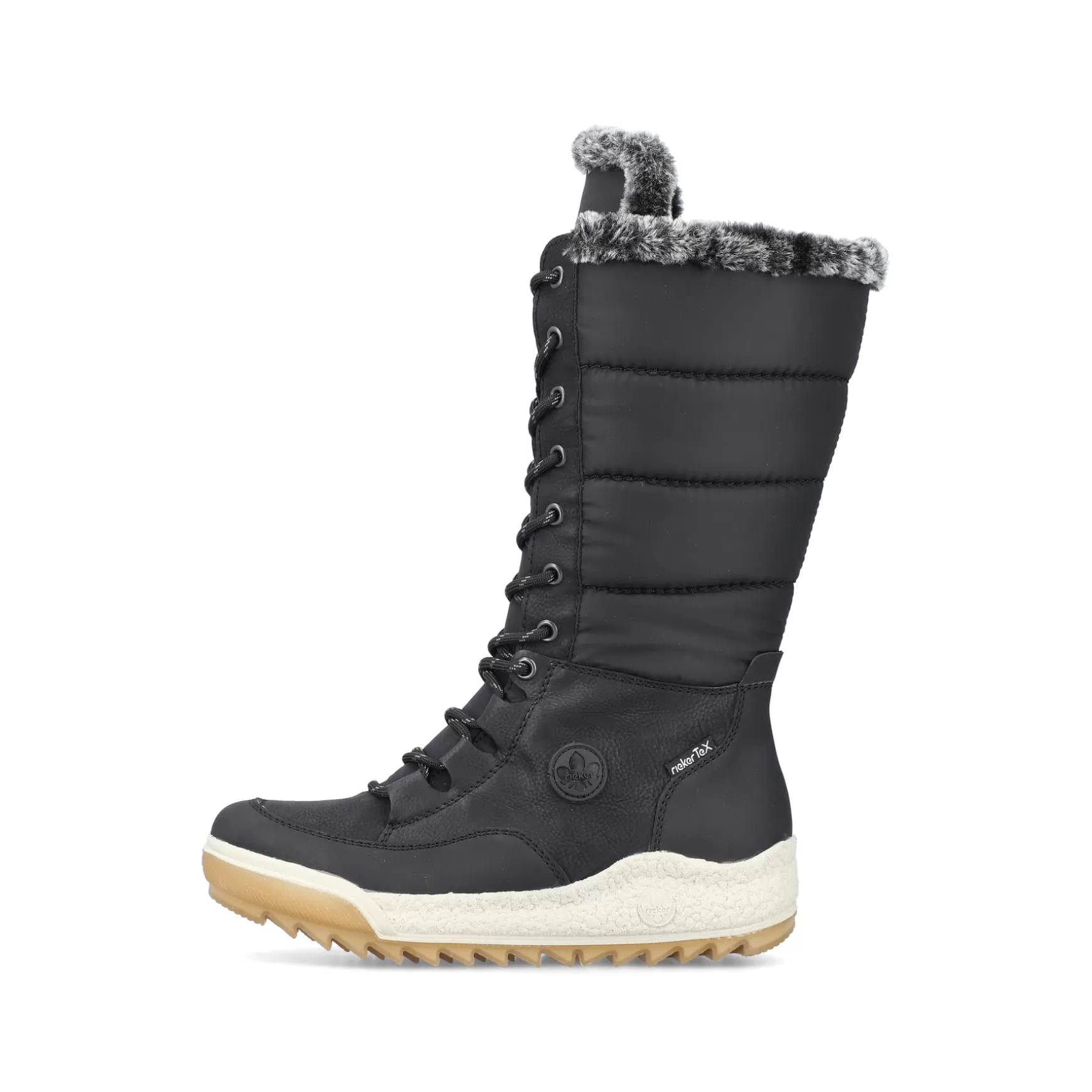 Women'S High-Shaft Boots Asphalt Black-Rieker Best Sale