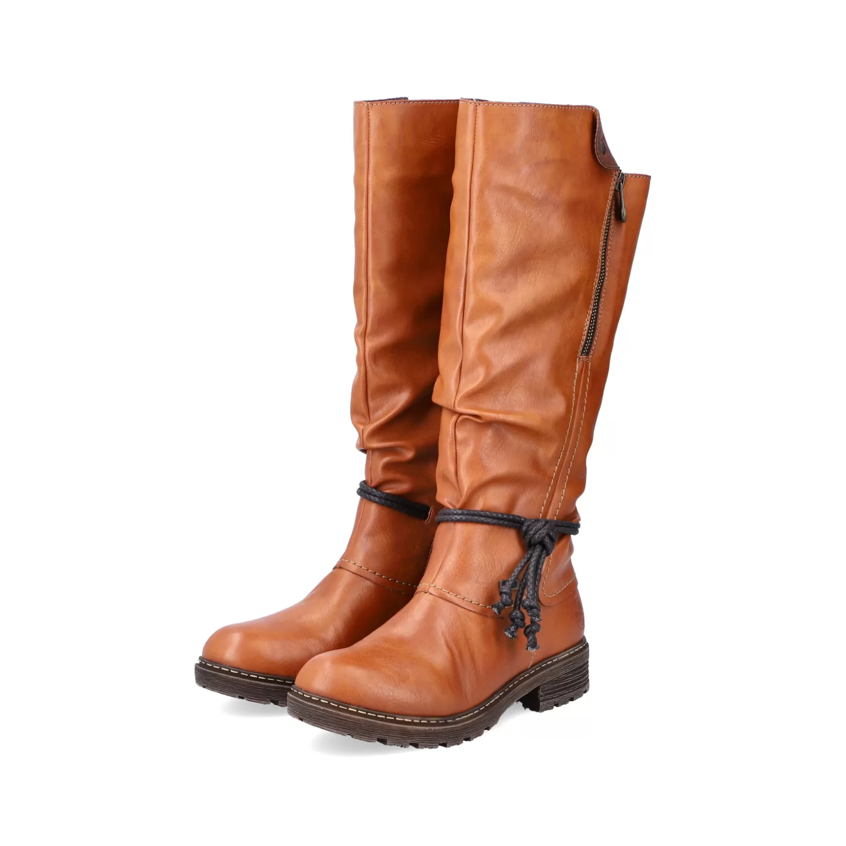 Women'S High-Shaft Boots Caramel Brown-Rieker Fashion