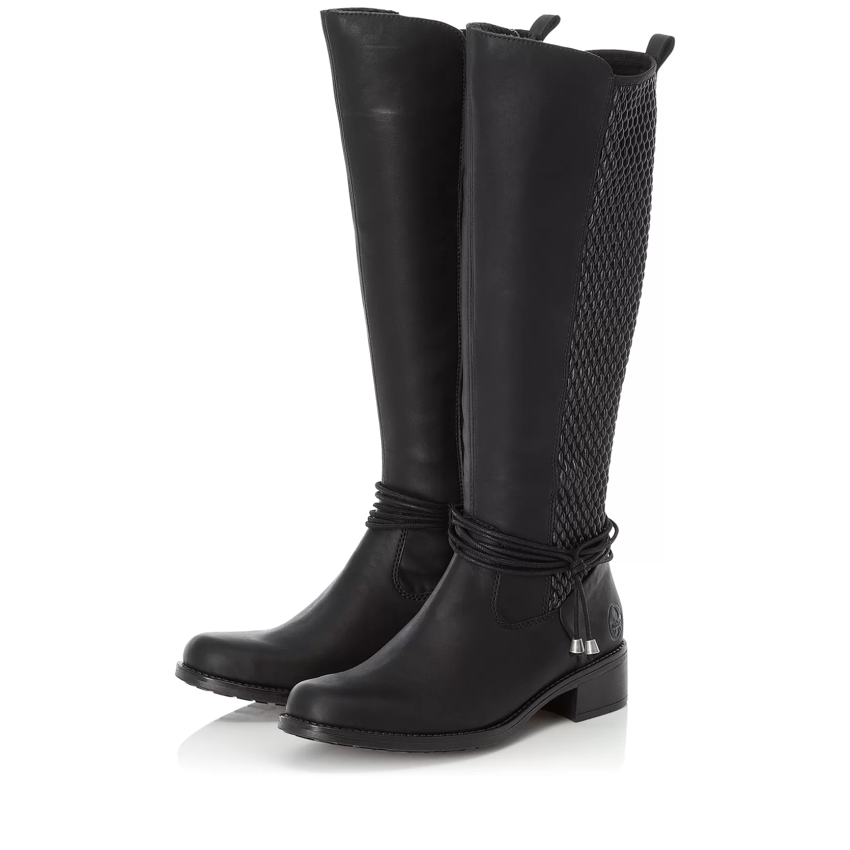 Women'S High-Shaft Boots Deep Black-Rieker Clearance