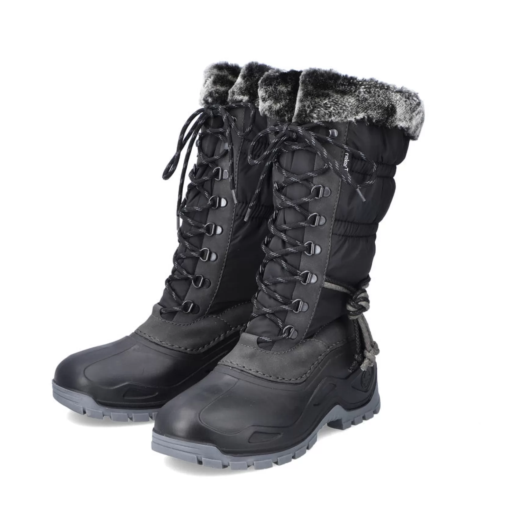 Women'S High-Shaft Boots Deep Black-Rieker Best