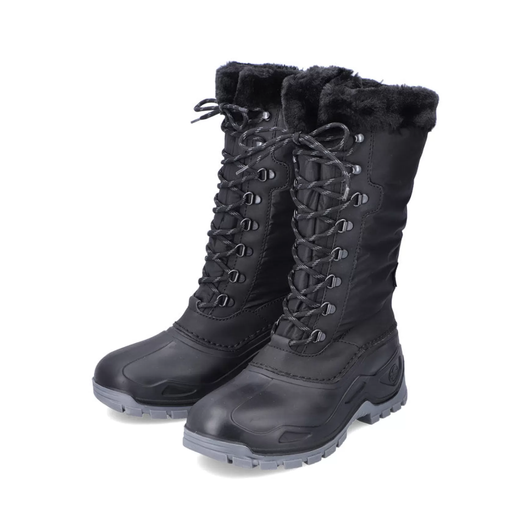 Women'S High-Shaft Boots Deep Black-Rieker Shop